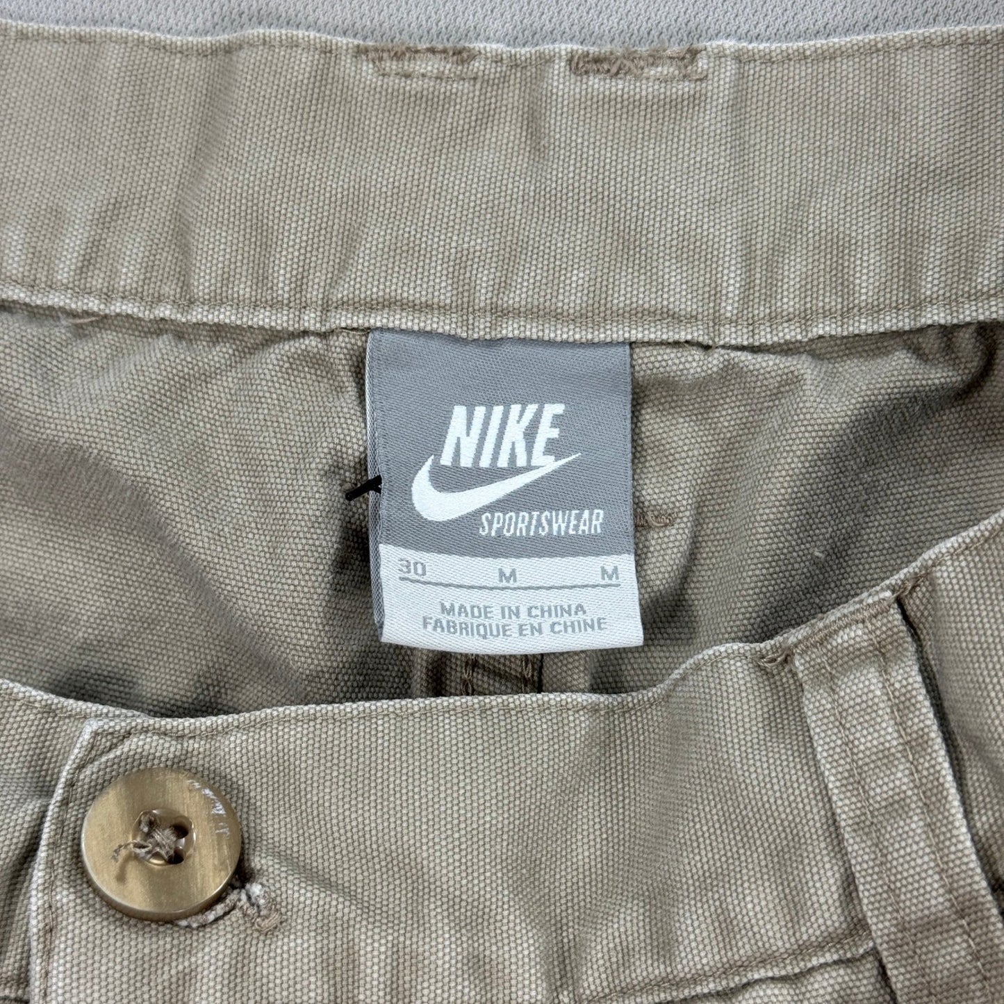 Vintage Nike Cargo Shorts Sz 30 Sportswear Safari Camo Y2K 2000s