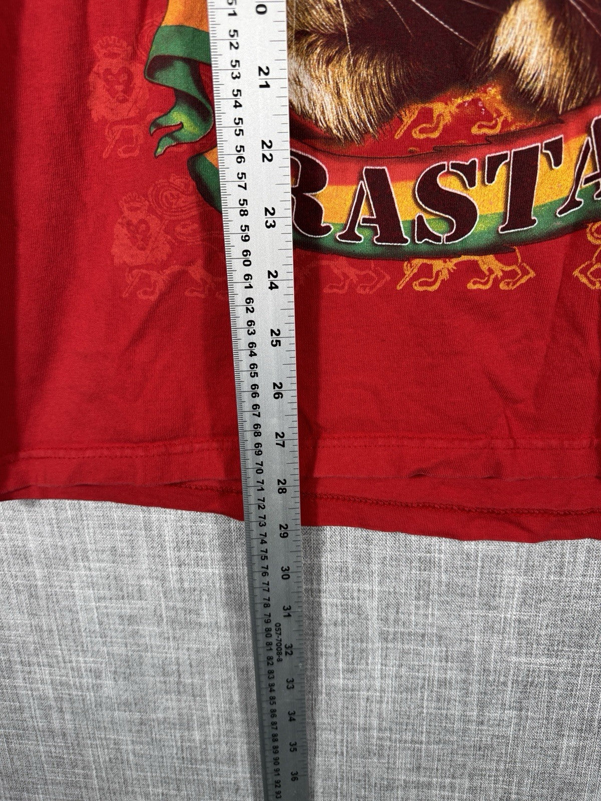 Vintage Haile Selassie Rasta Reggae Rap Tee Big Logo Shirt Red T Shirt XL