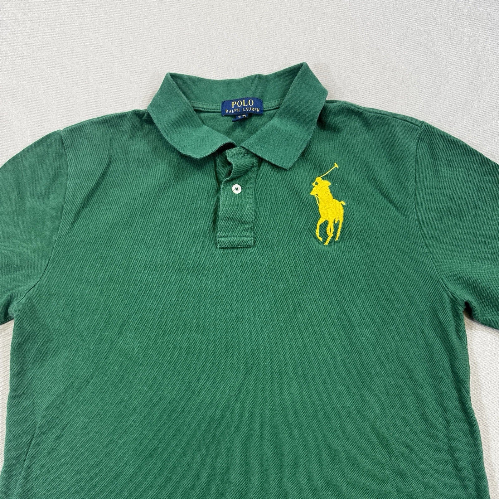 Polo Ralph Lauren Classic Fit XL(18-20) Green Button Down Big Pony