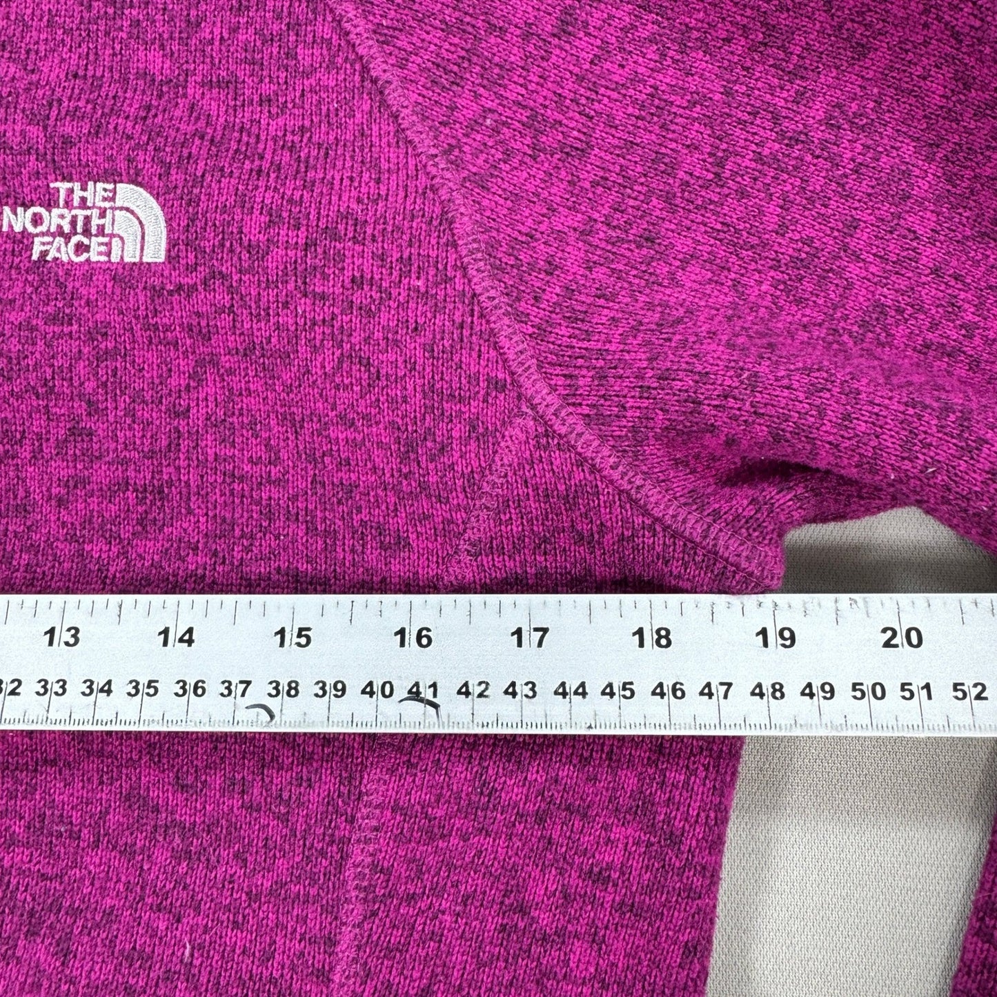 The North Face Pullover Hoodie Half Zip Womens Medium Purple Zipped Pockets