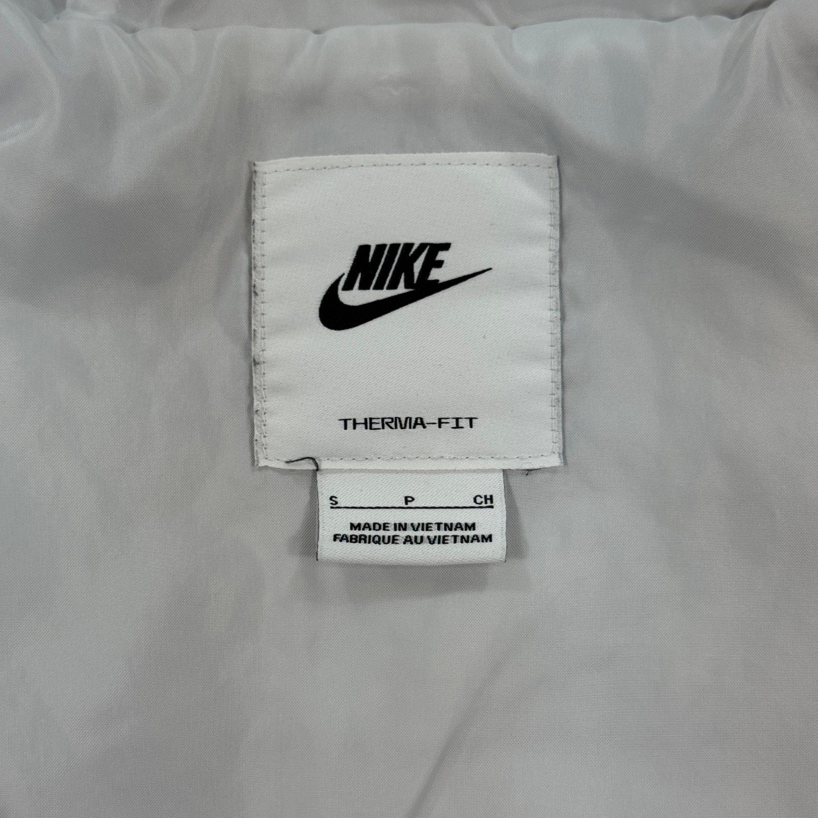 Nike Therma FIT Hooded Puffer Jacket Mens Small Full Zip Padded Lightweight Coat