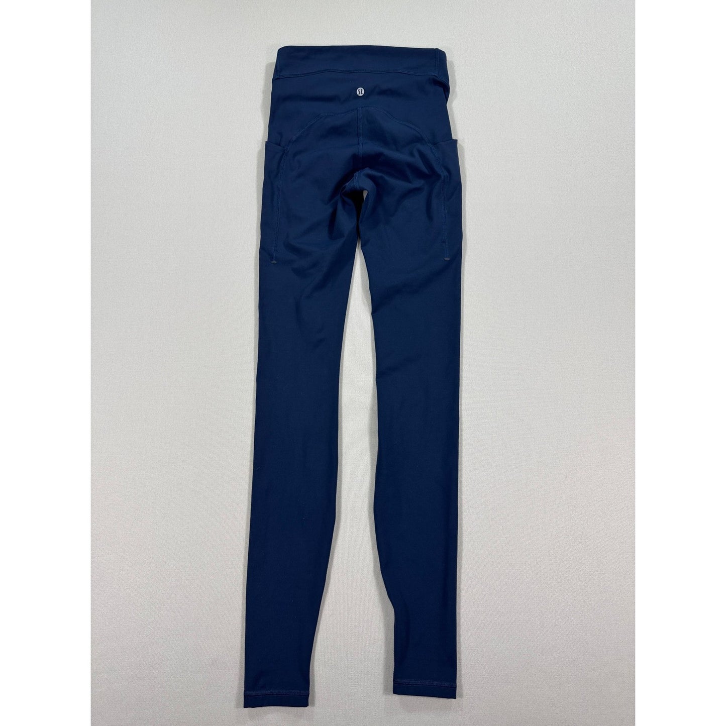 Lululemon Align High Rise Leggings Womens Size 4 Navy Blue Yoga Pants Pockets
