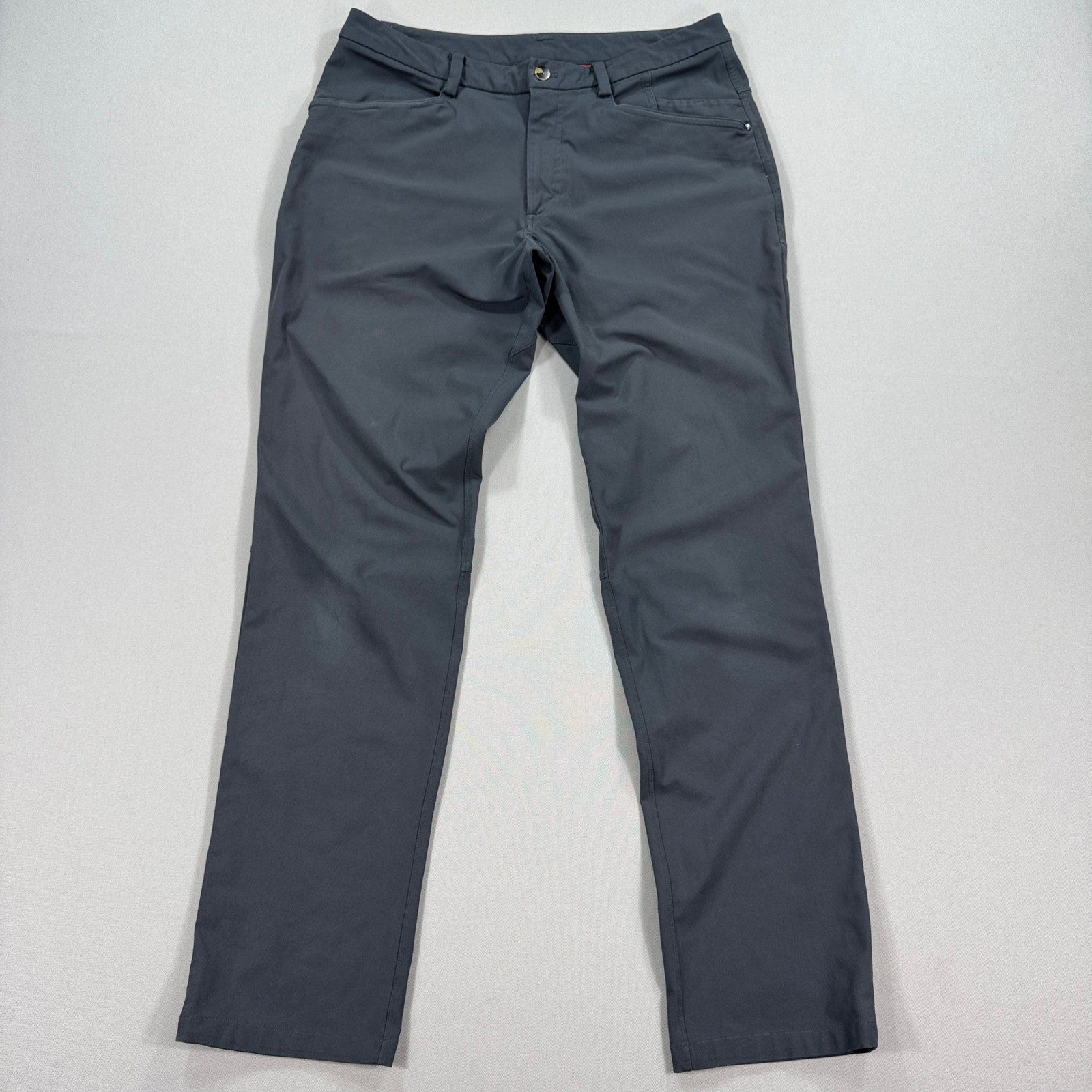 Lululemon ABC Pants Classic-Fit 5 Pocket Mens 32x32 Black Lightweight Warpstreme