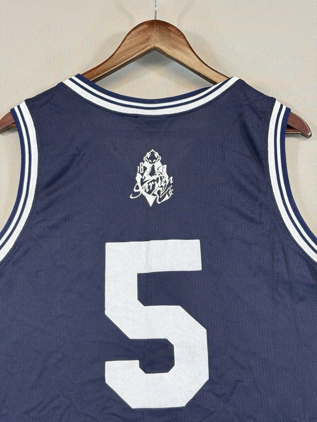 Champion USA Authentic Athletic Intersport Achermann #5 Blue Jersey mens Large