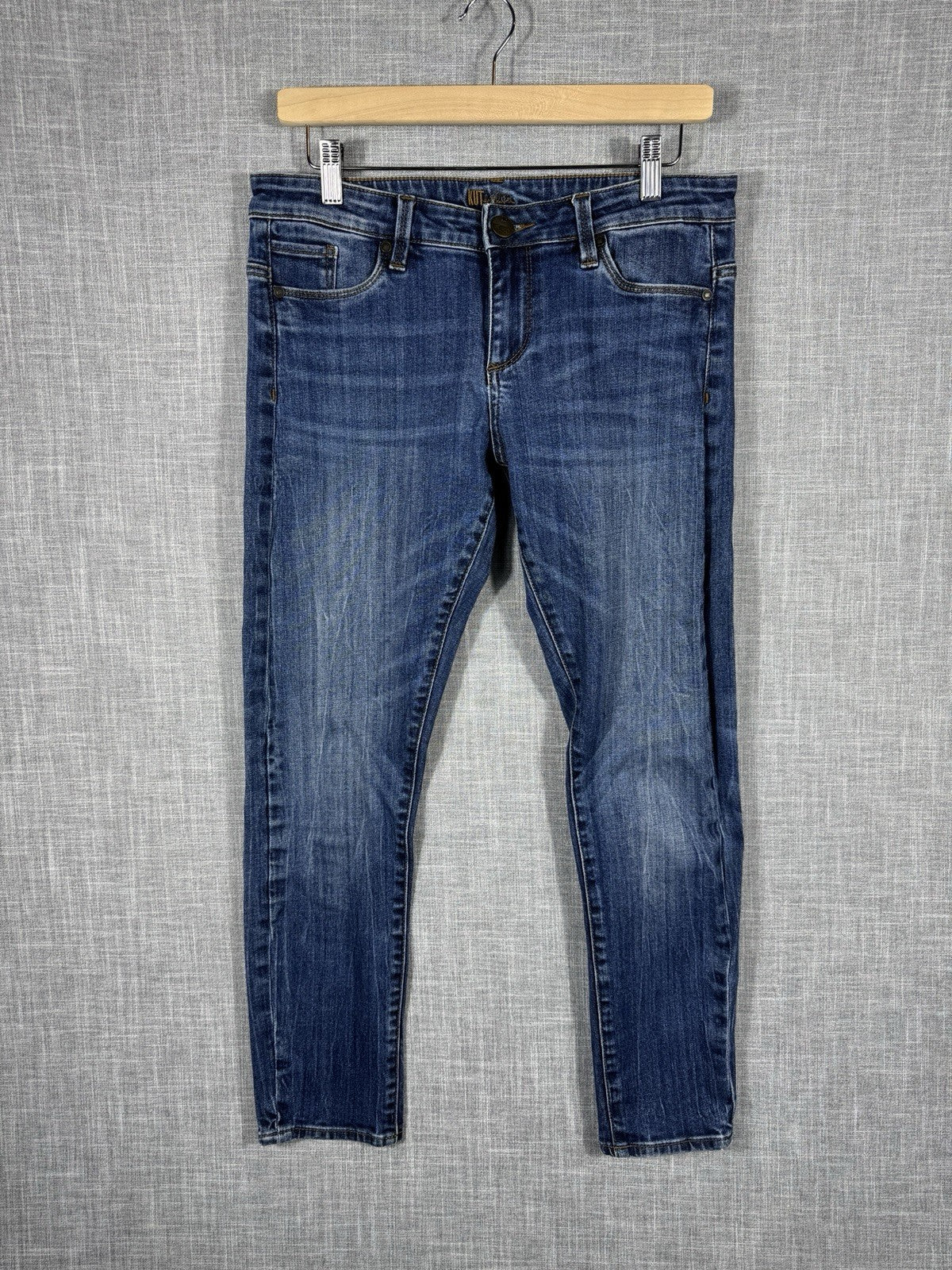 Kut From The Kloth Jeans Skinny Stretch Womens Slightly Distressed Size 8