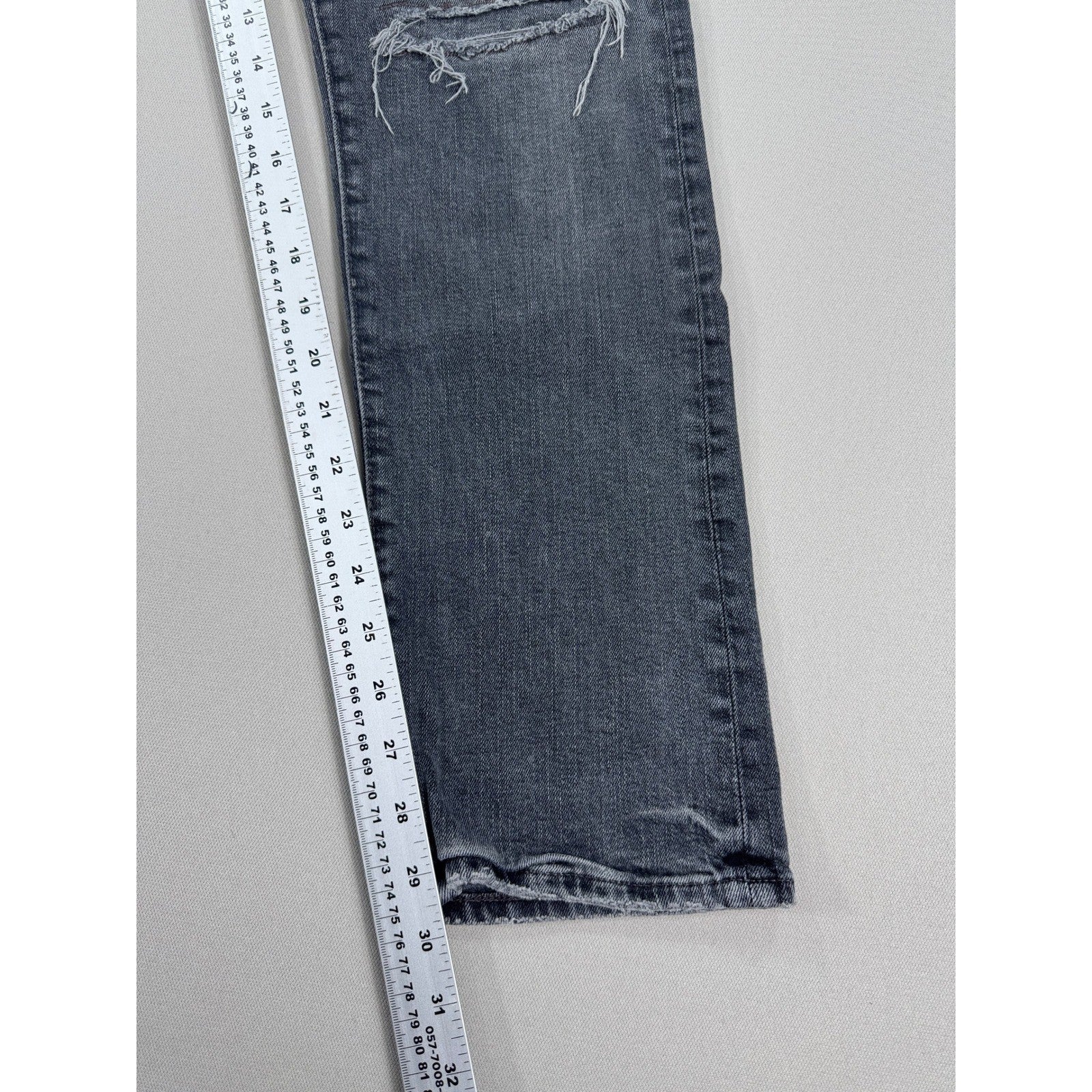 Polo Ralph Lauren Sullivan Slim Jeans mens 33x30 Btn Fly Distressed Patchwork