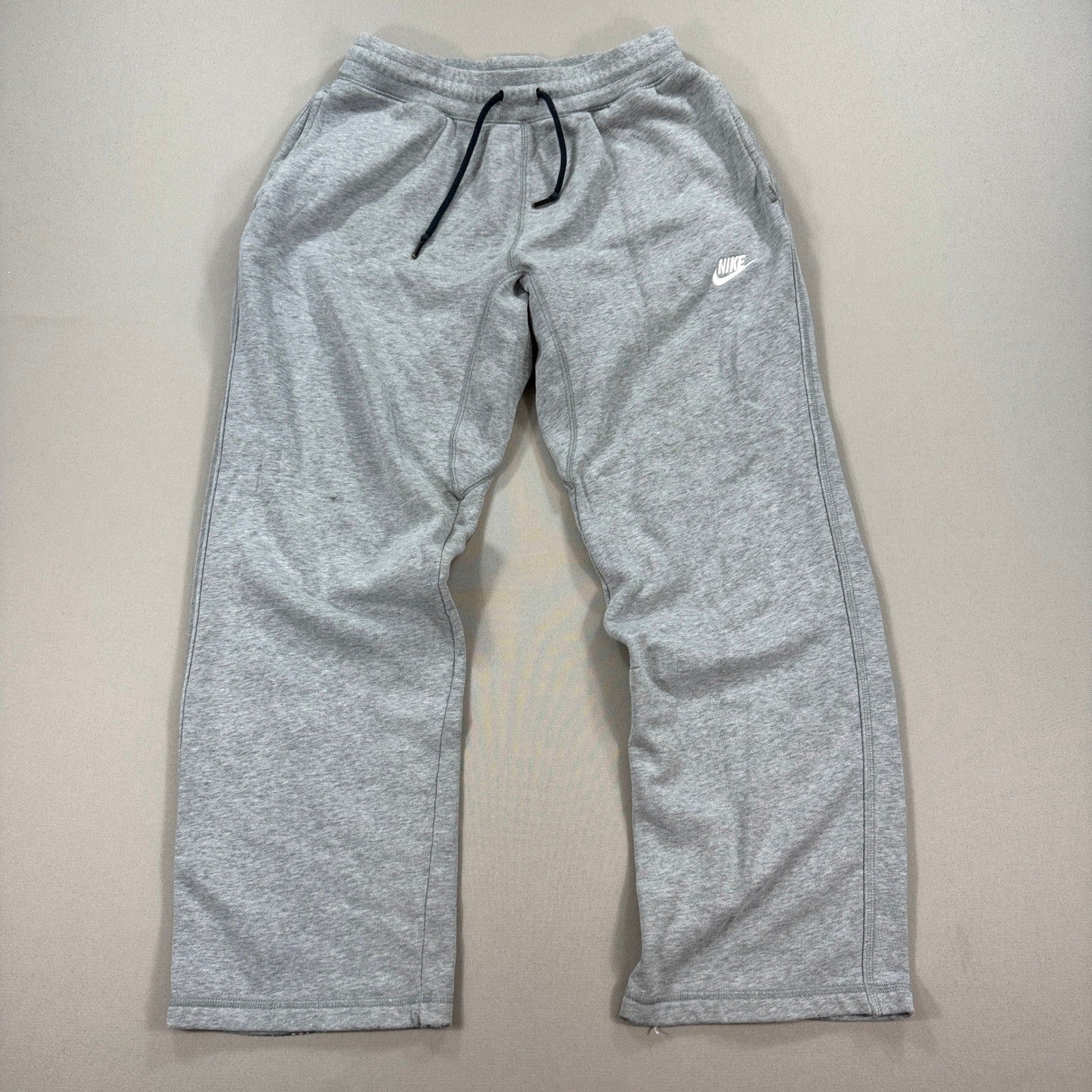 Vintage Nike Sportswear Club Fleece Sweatpants mens Large Gray Wide Leg Joggers