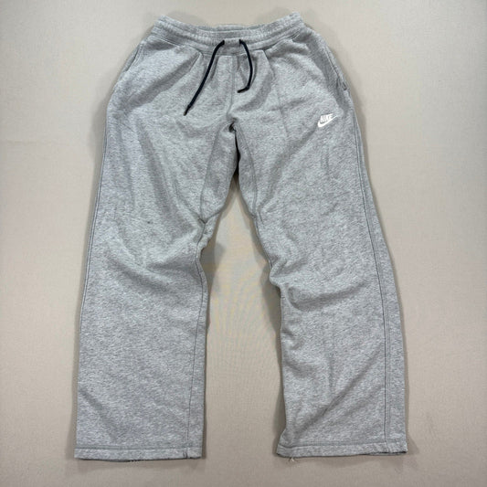 Vintage Nike Sportswear Club Fleece Sweatpants mens Large Gray Wide Leg Joggers