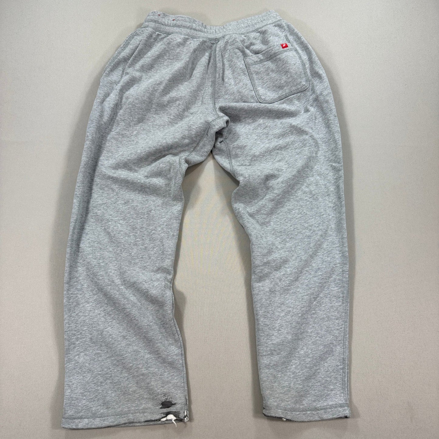 Vintage Nike Sportswear Club Fleece Sweatpants mens Large Gray Wide Leg Joggers
