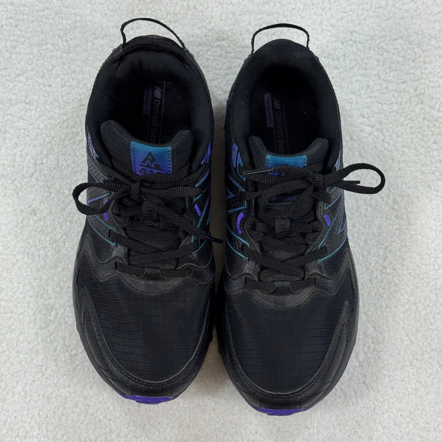 New Balance Running Shoes WT410MB7 Black Purple Womens Size 9 Athletic Sneakers