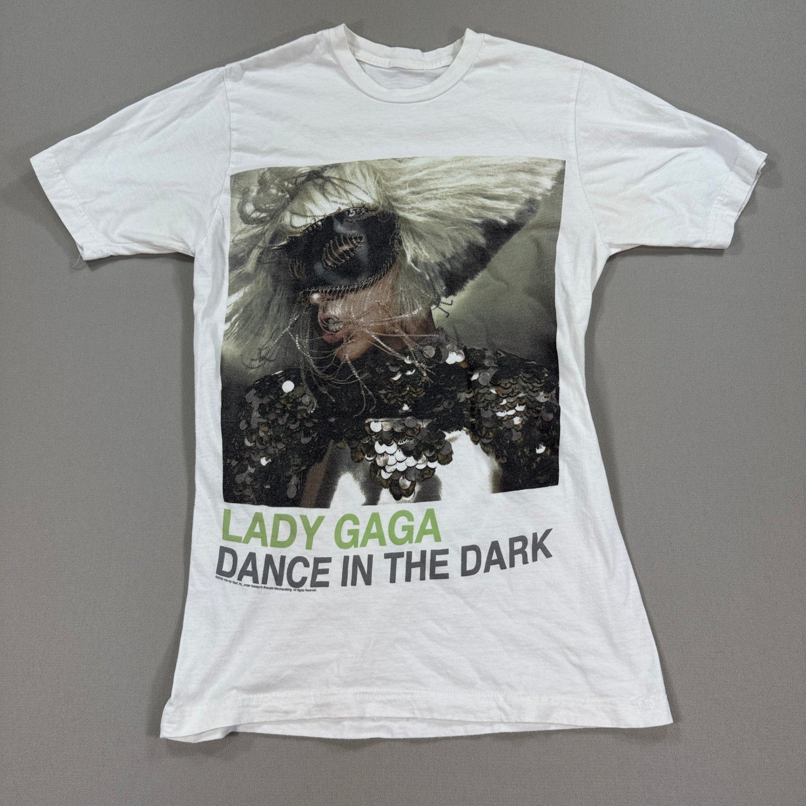 Vintage Lady Gaga Dance In The Dark 2009 White Shirt Small Monster Ball Tour