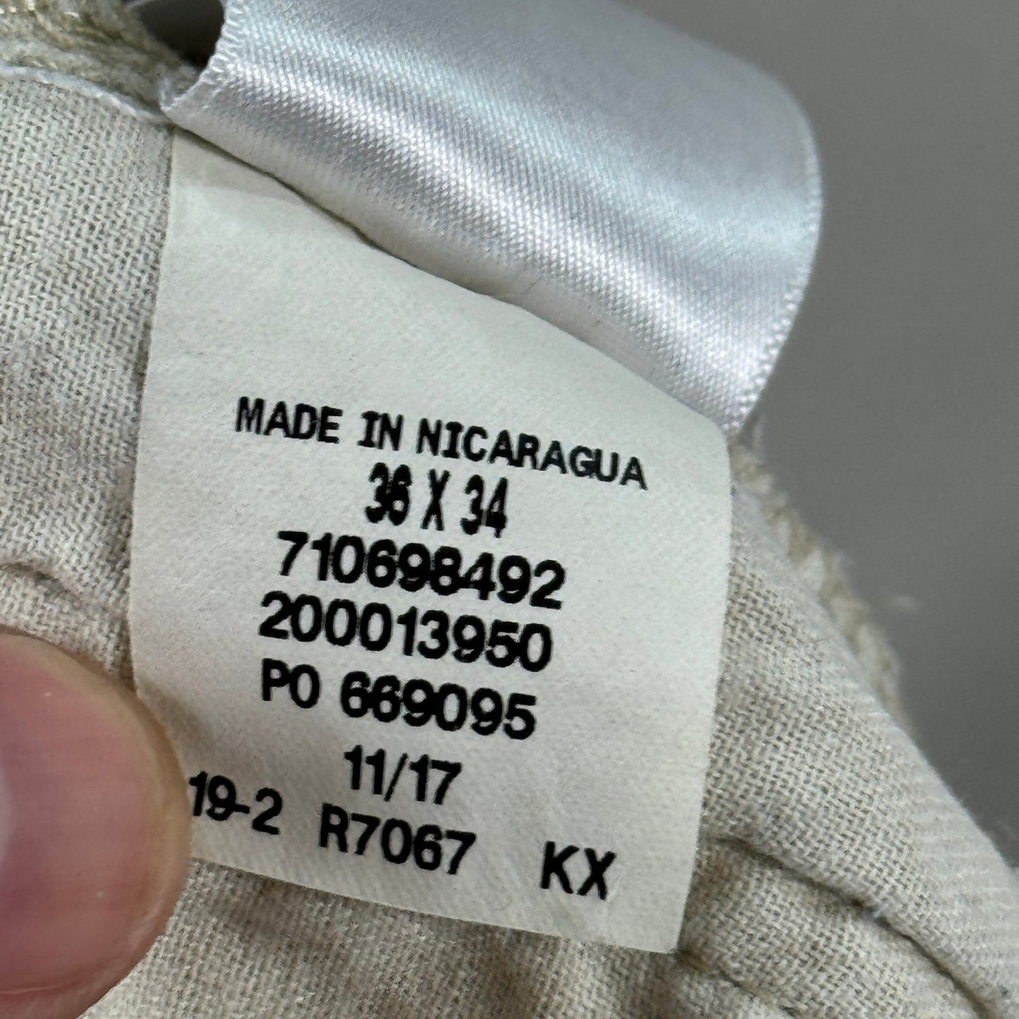 Polo Ralph Lauren Jeans Mens 36x34 Beige Dungerees Pants Straight Leg