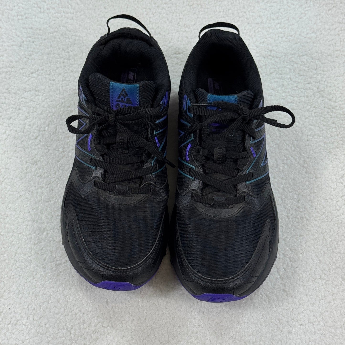 New Balance Running Shoes WT410MB7 Black Purple Womens Size 9 Athletic Sneakers