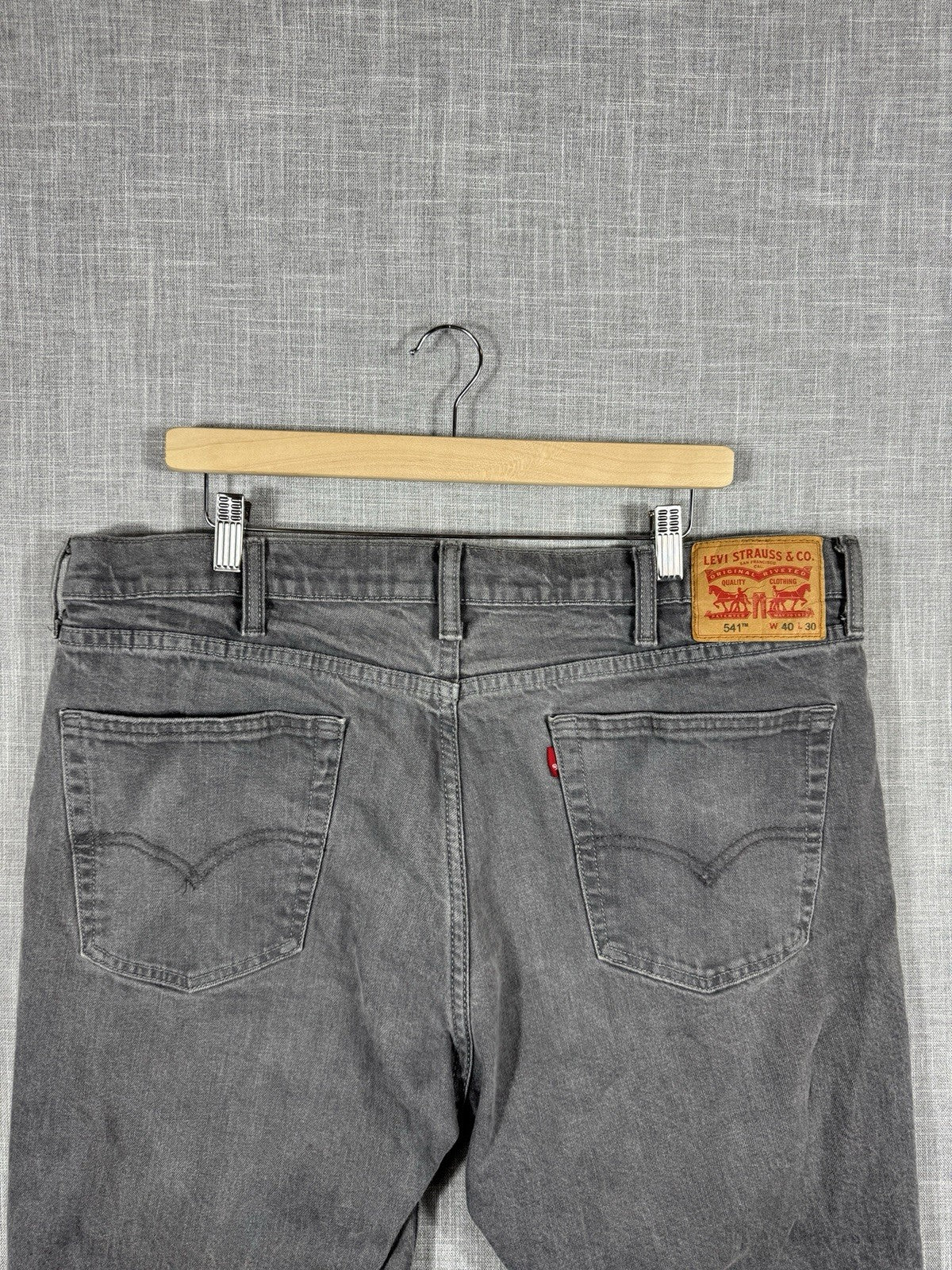 Levi Strauss 541 Black Jeans Made in Egypt Mens Size 40x30