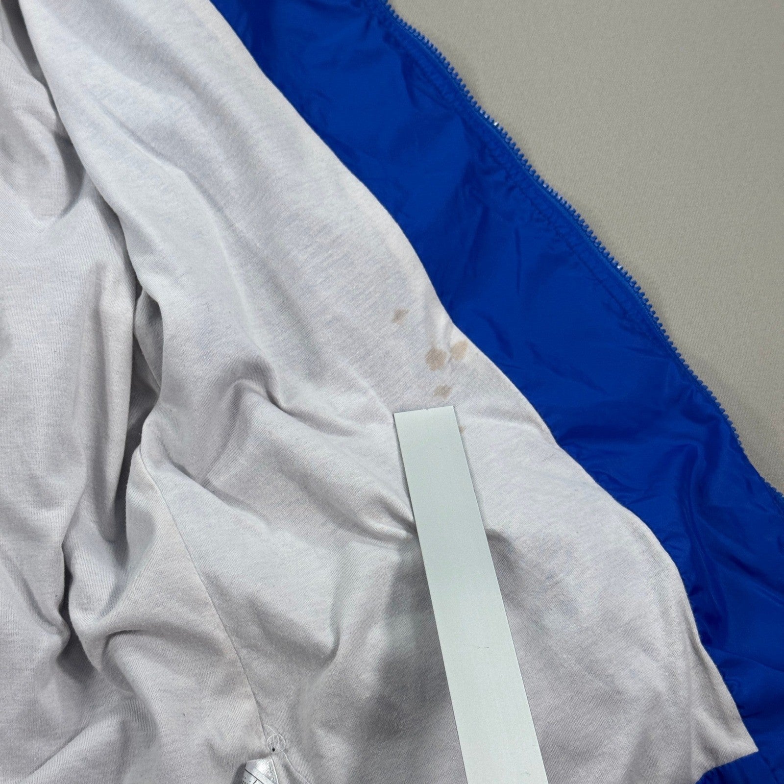 VTG 90s Nike Windbreaker Jacket Mens XL Royal Blue Full Zip Spell Out Swoosh