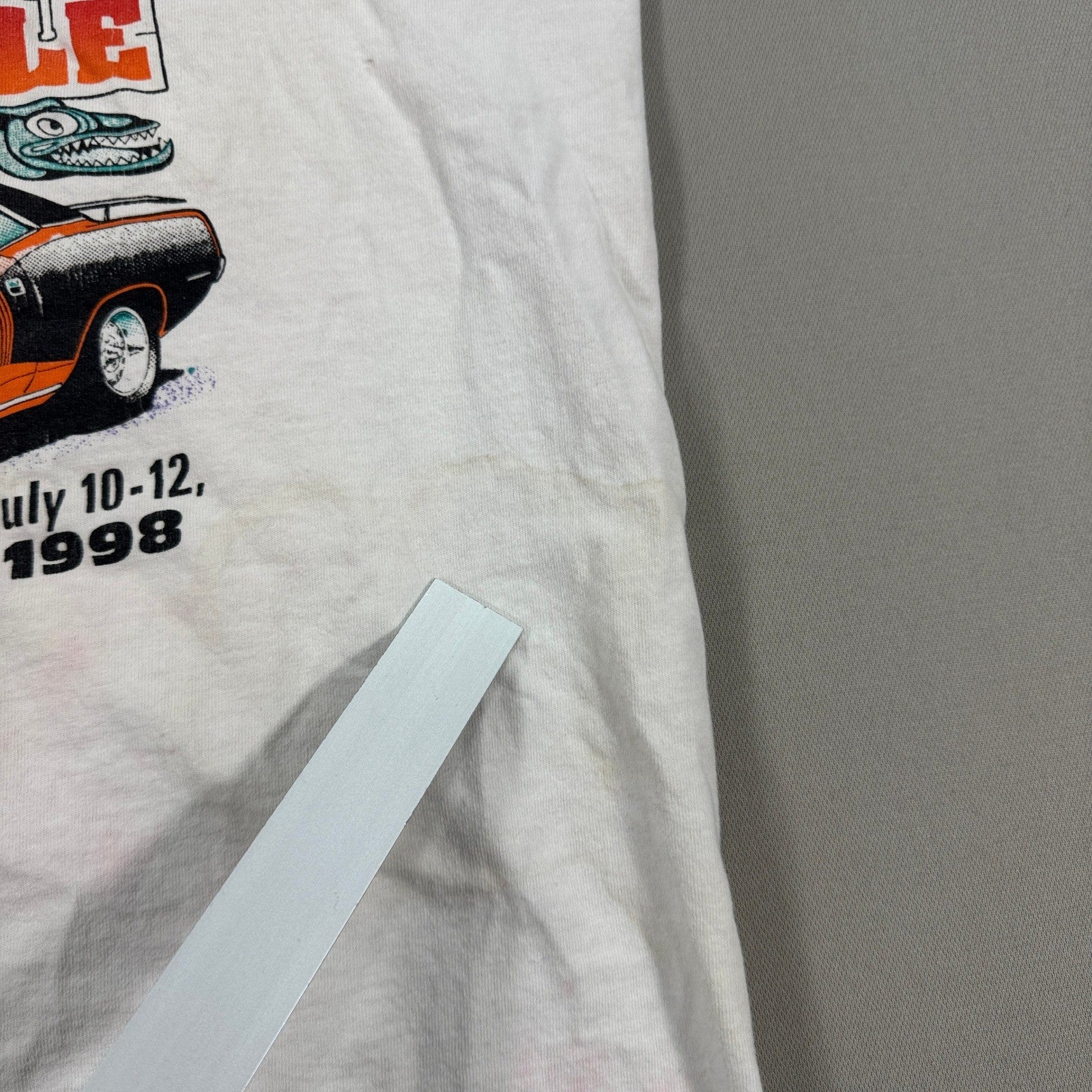 Vintage 90s Chryslers T-Shirt Carlisle PA Fairgrounds mens XL White Made In USA