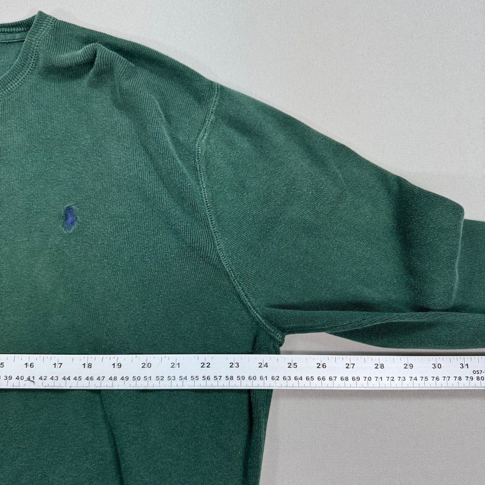 Polo Ralph Lauren Sweater mens XL Green Cotton Crewneck Regular Fit Pullover