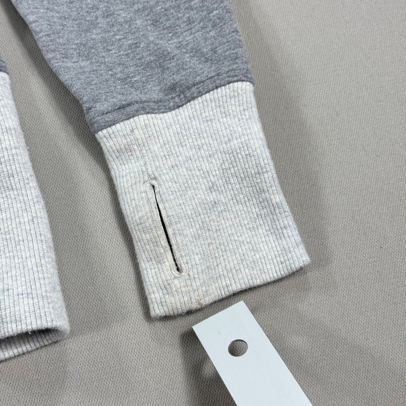 Lululemon Athletica Hoodie Full Zip Jacket Womens Sz 10 Gray Thumbholes Pockets