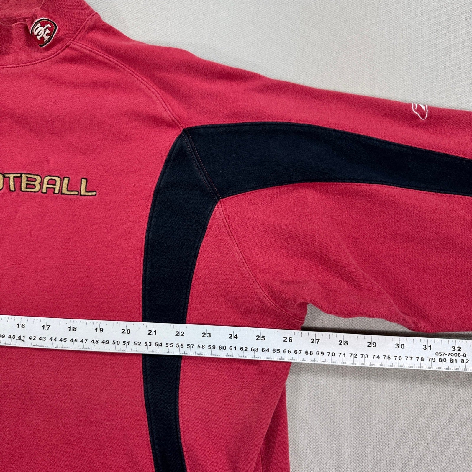 Reebok San Francisco 49ers Football Sweatshirt NFL Apparel Mens 2XL Red Pullover