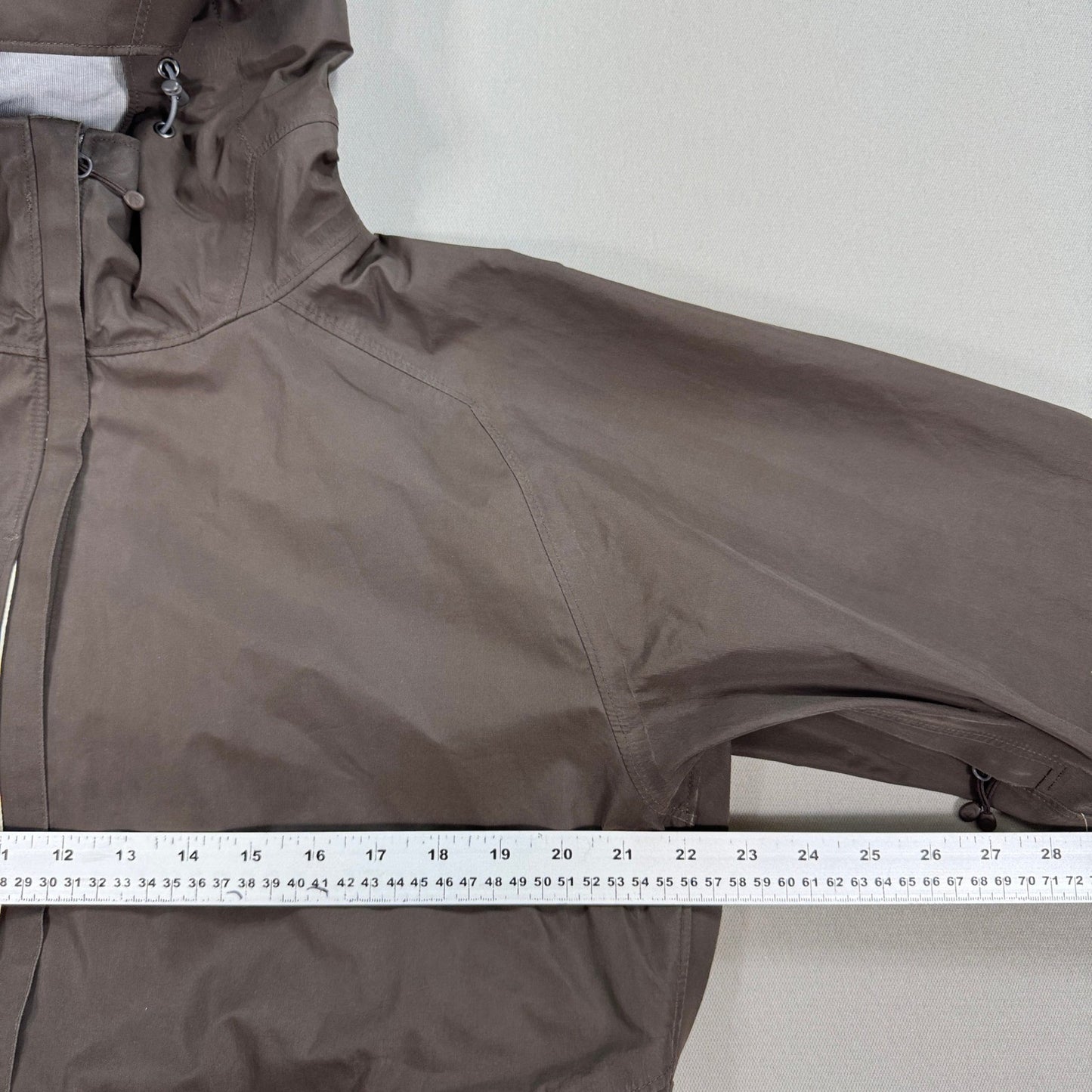 VTG Mountain Equipment Rain Jacket Womens Large Brown Full Zip Waterproof Hooded