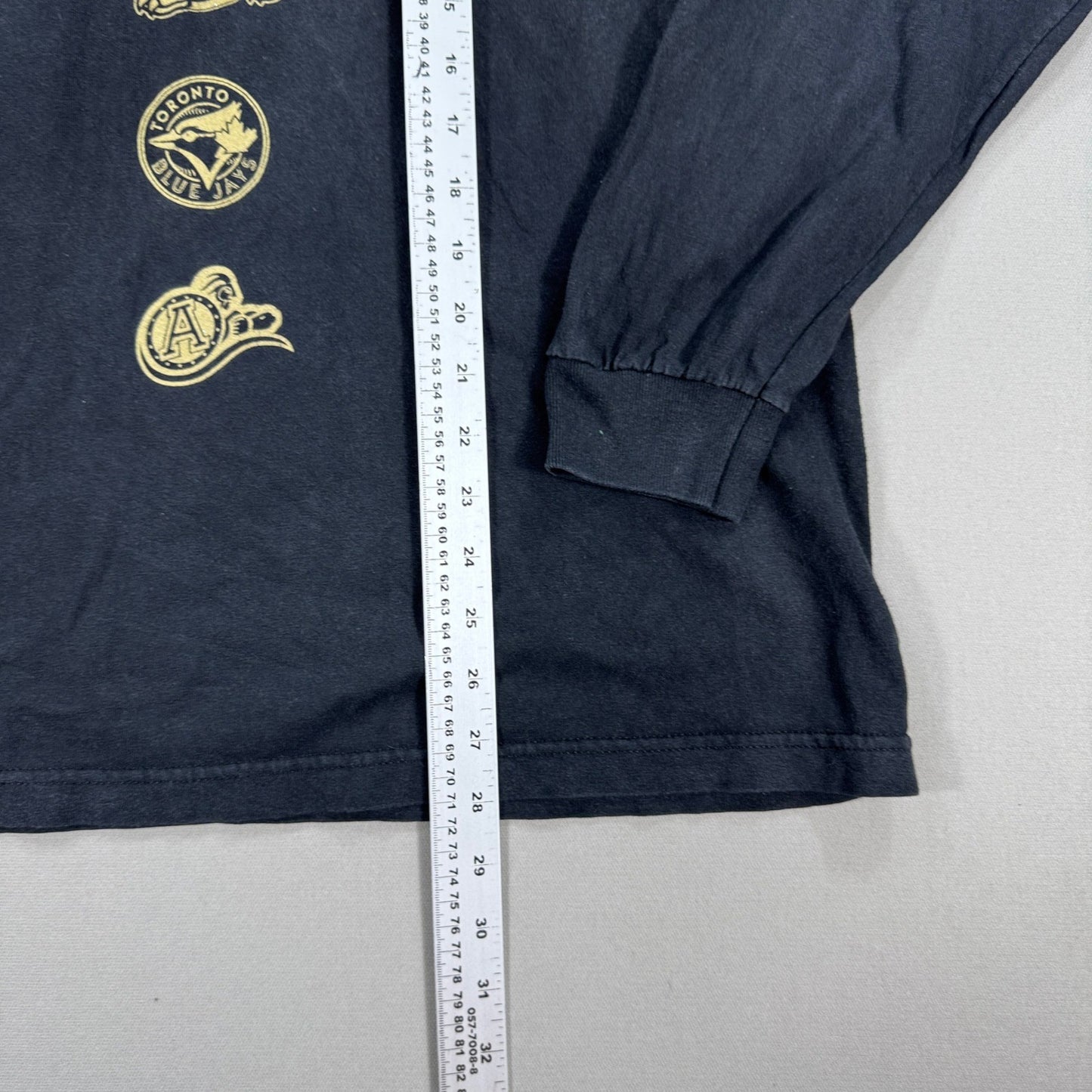 OVO x Toronto Raptors T-Shirt Drake Night Long Sleeve mens Large Black Crewneck