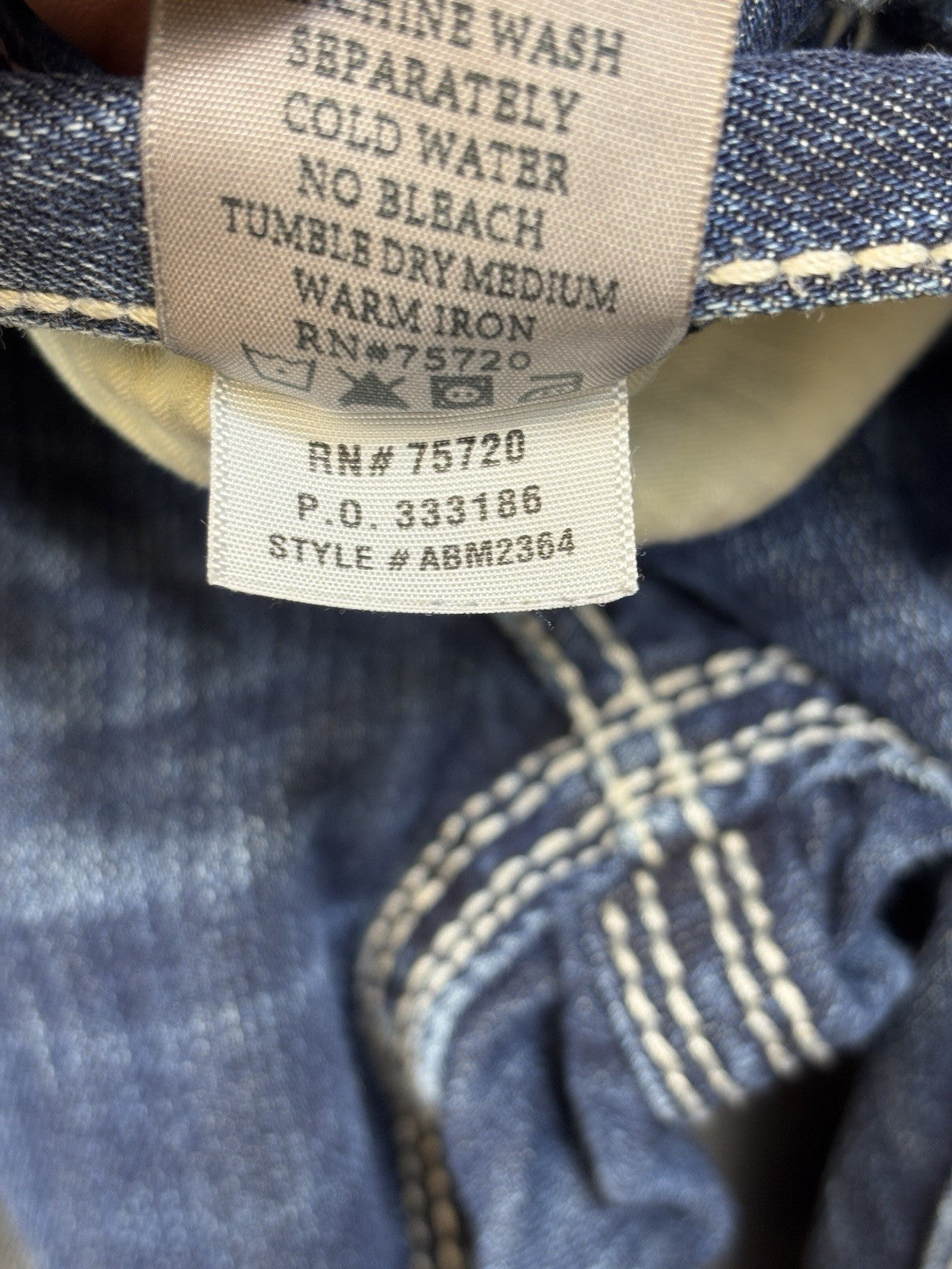 BKE Denim Tyler Straight Blue Jeans mens 33R Distressed Dark Wash Stretch