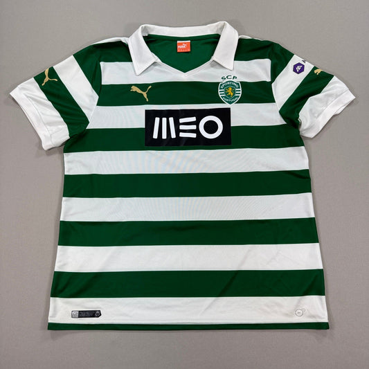 Puma Sporting Lisbon Soccer Jersey Portugal Super Bock mens 2XL Football Shirt