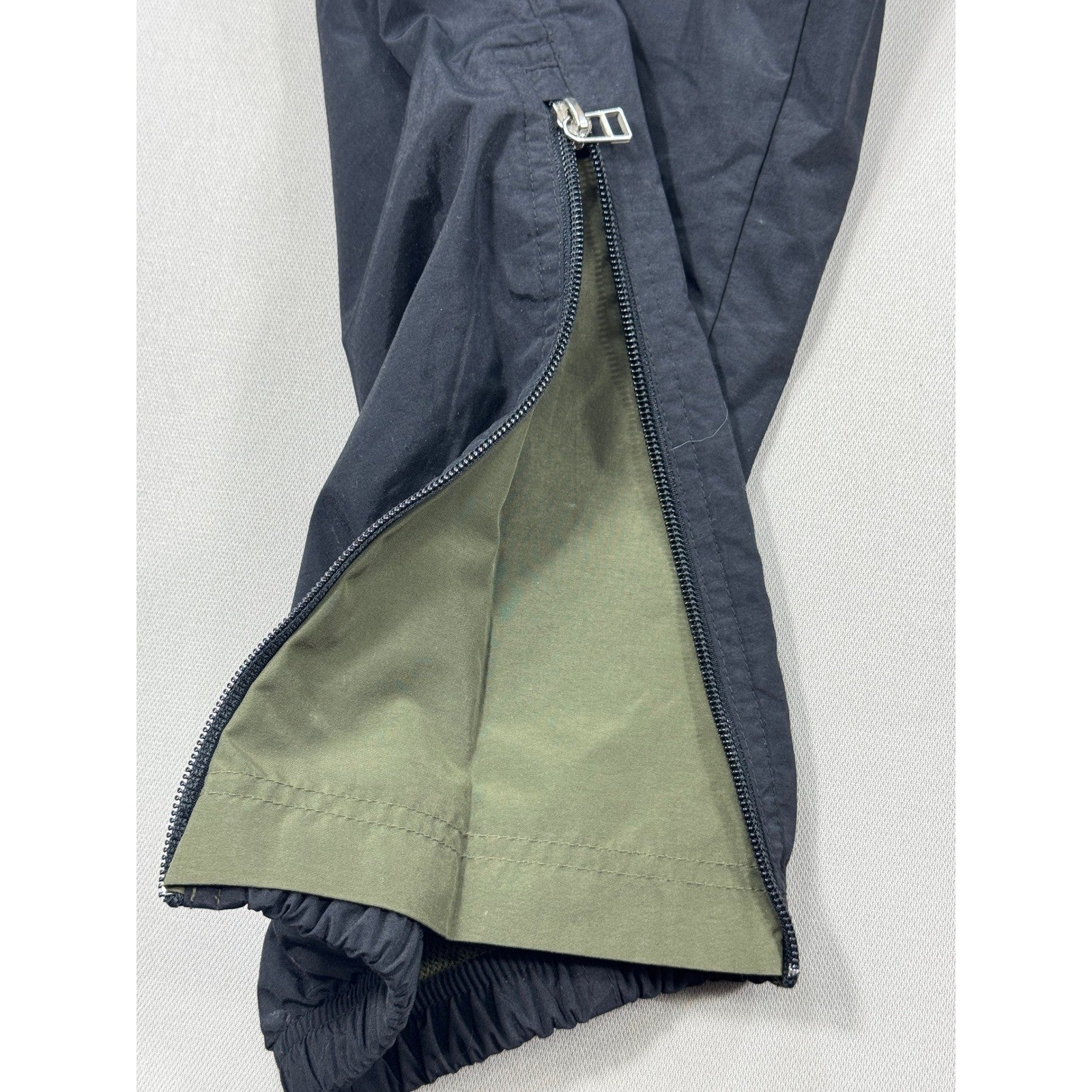 Vintage Polo Sport Ralph Lauren Track Pants Zip Leg mens Small Navy Blue Mesh