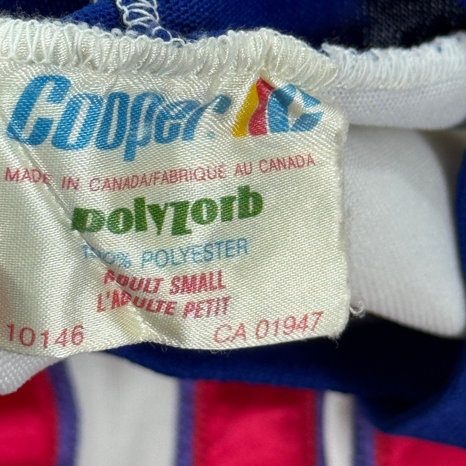 Rare Vintage 90s Cooper Team USA Hockey Jersey Olympic Mens Small Made In Canada