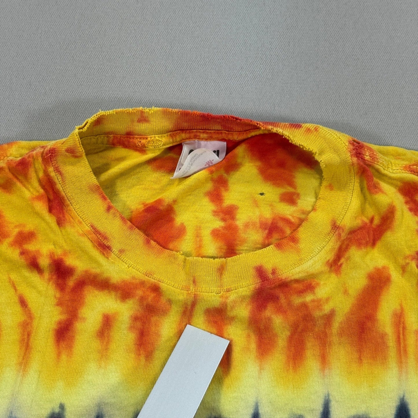 Vintage Neil Young Crazy Horse Band Tour T Shirt Medium Tie Dye Thrashed