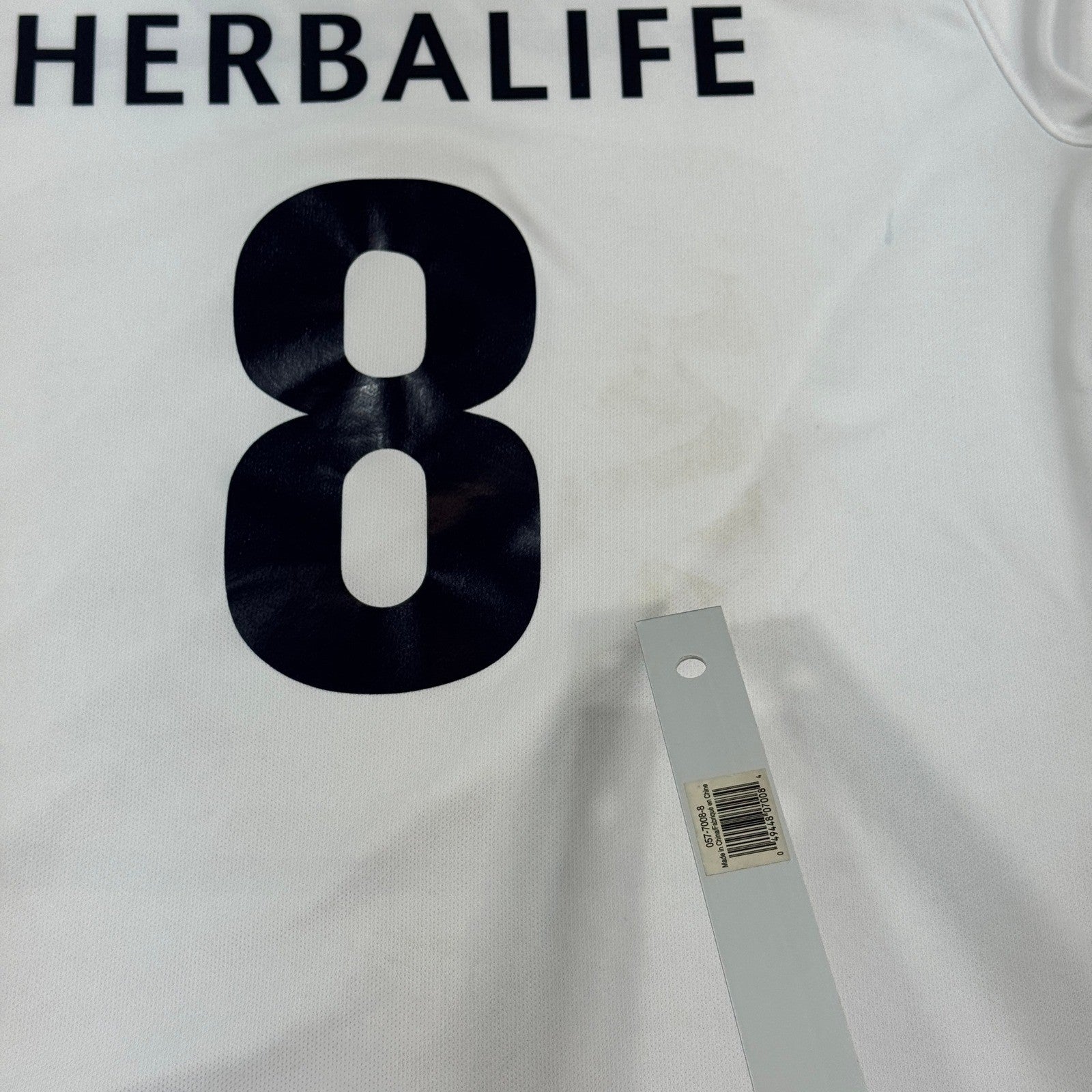 Nike Pumas UNAM Jersey #8 Soccer mens Large White Shirt Authentic