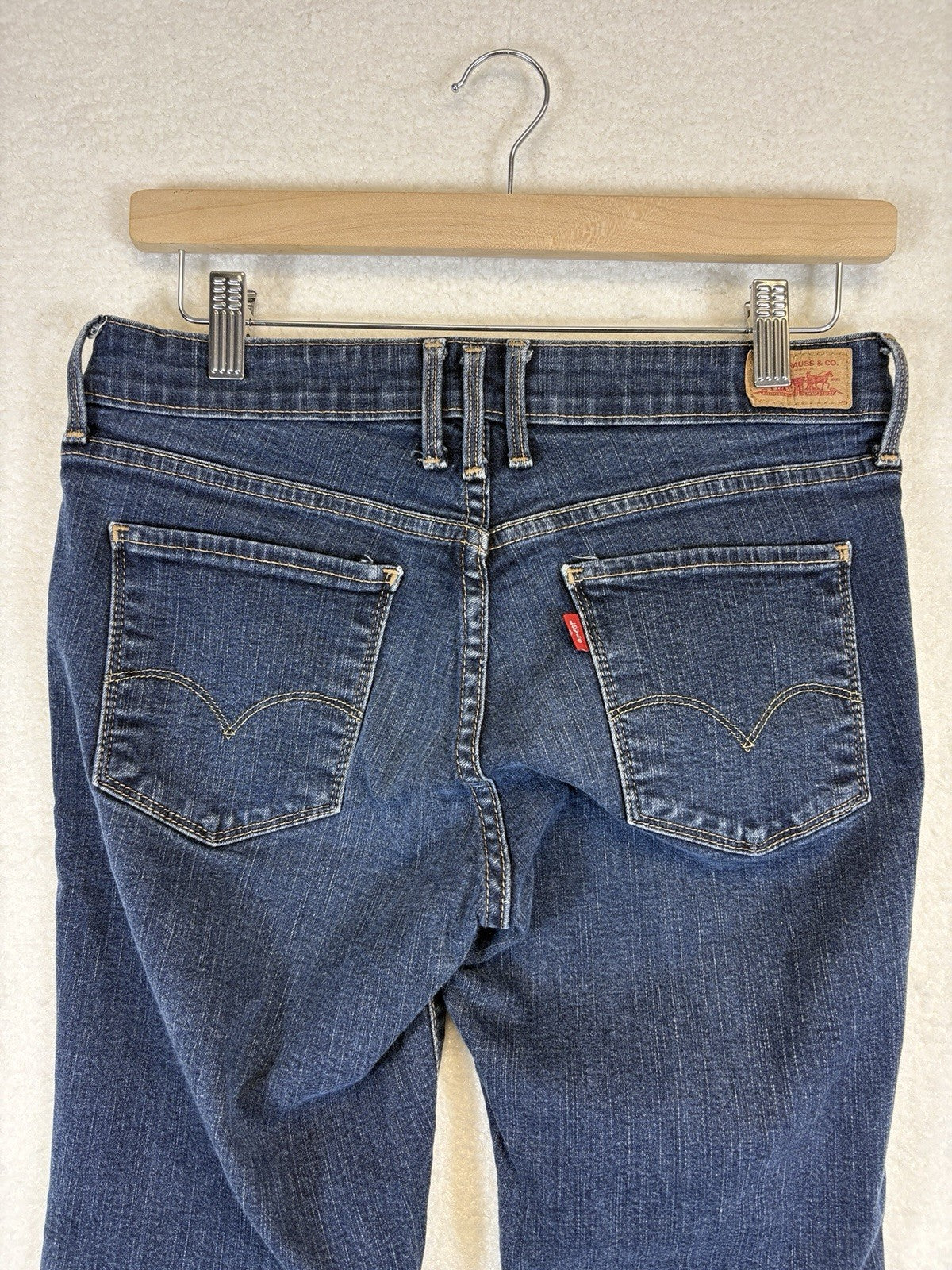 Levi's Skinny Straight Leg Blue Denim Jeans Womens 28x26