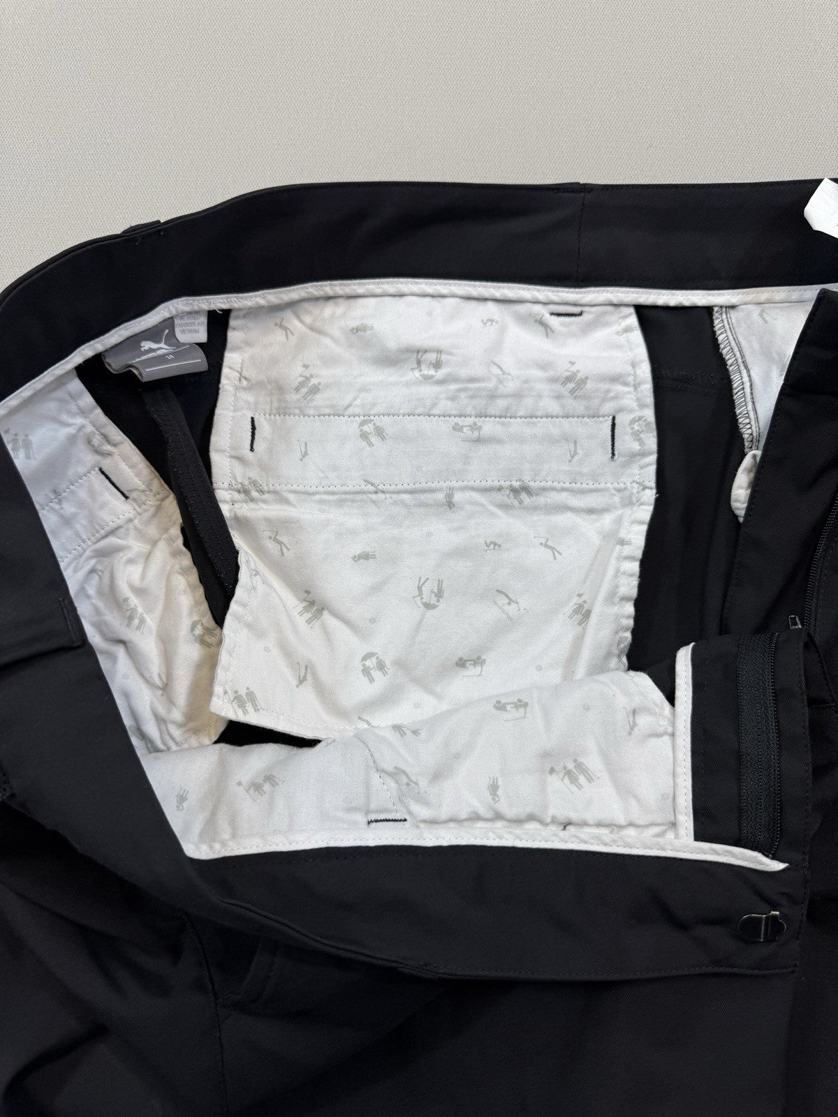 Puma SE Way 1 Dealer Golf Womens Size 14 Black Tailored Dress Pants Stretch