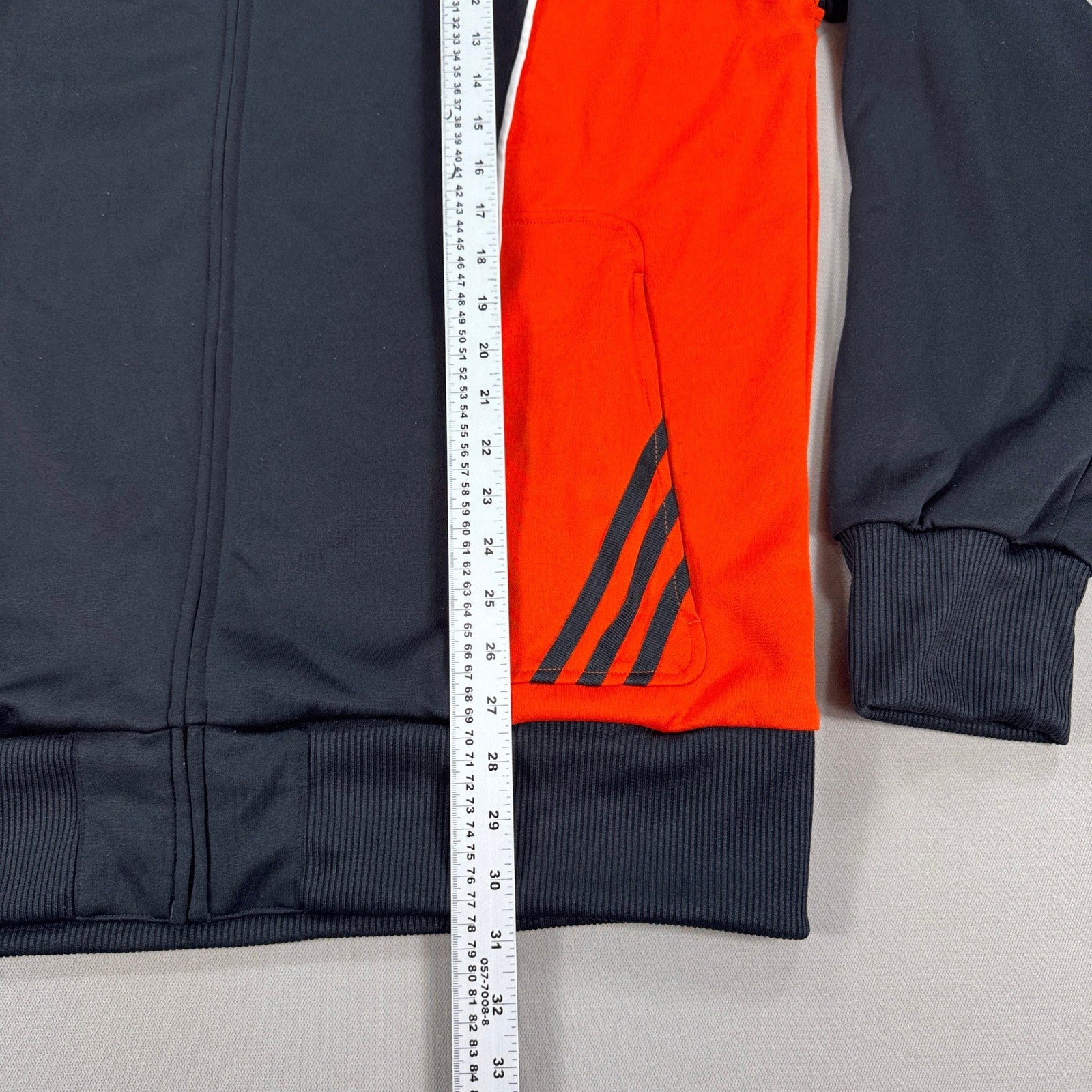 VTG Adidas Netherlands Track Jacket mens 2XL Black Red World Cup South Africa