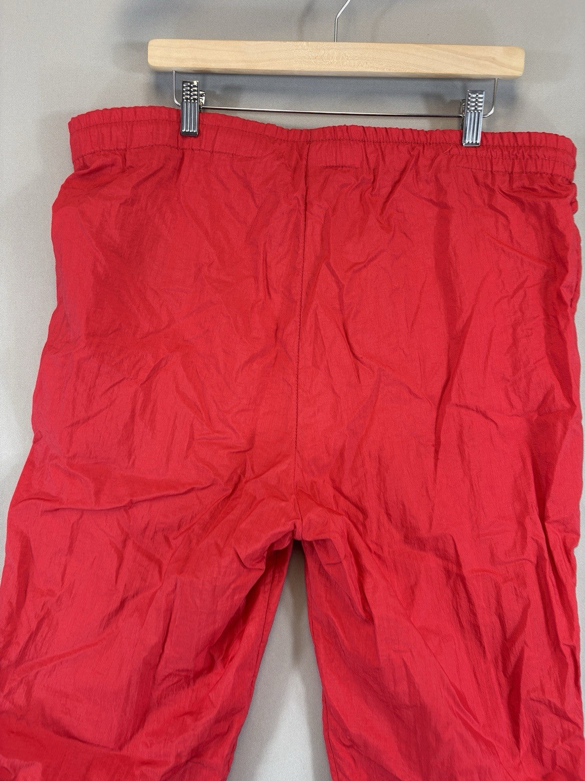 VTG 90s Starter San Francisco 49ers Red Track Pants mens XL Baggy Ankle Zip