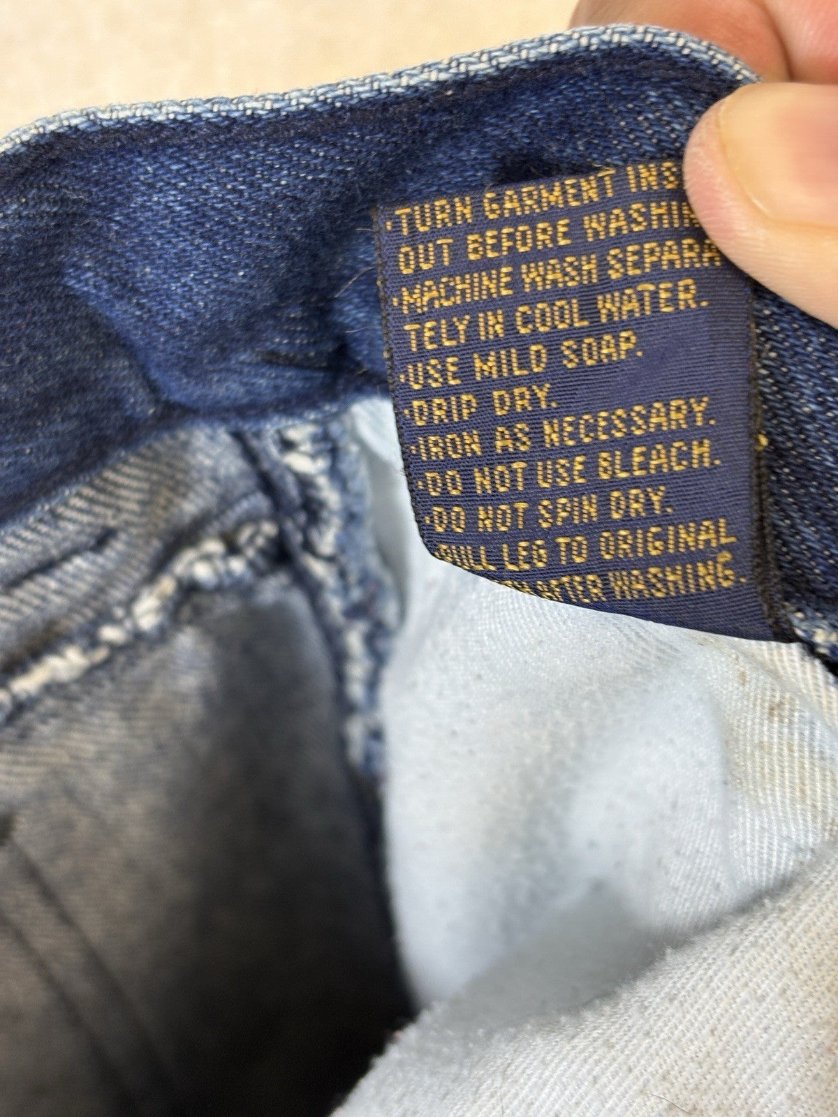 Gloria Vanderbilt Murjani High Rise Tapered Legs Indigo Jeans Womens Size 16