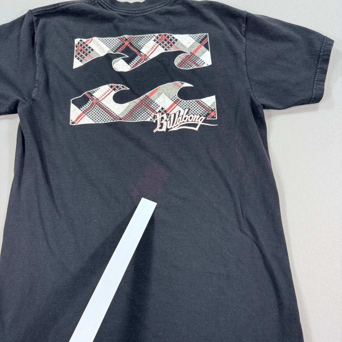 Billabong Arch Fill T-Shirt Men's Medium Black Graphic Print Surf Waves Cotton