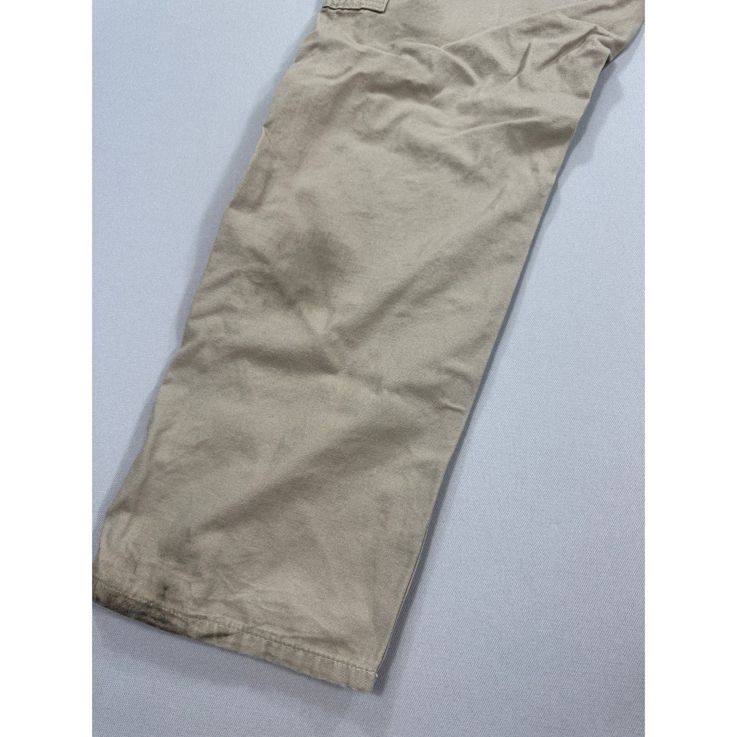Carhartt Carpenter Pants Tan Workwear Utility Jeans mens 32x30 Beige Loose Fit