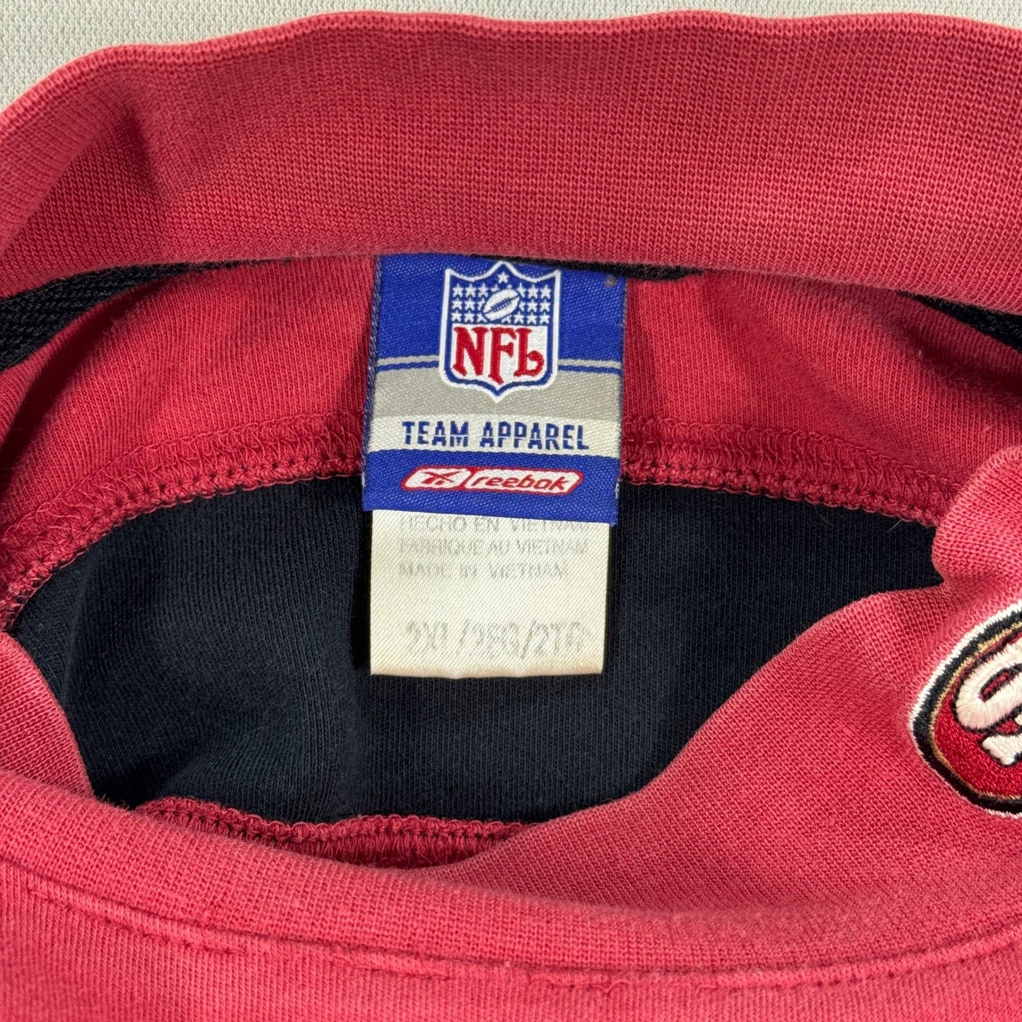 Reebok San Francisco 49ers Football Sweatshirt NFL Apparel Mens 2XL Red Pullover