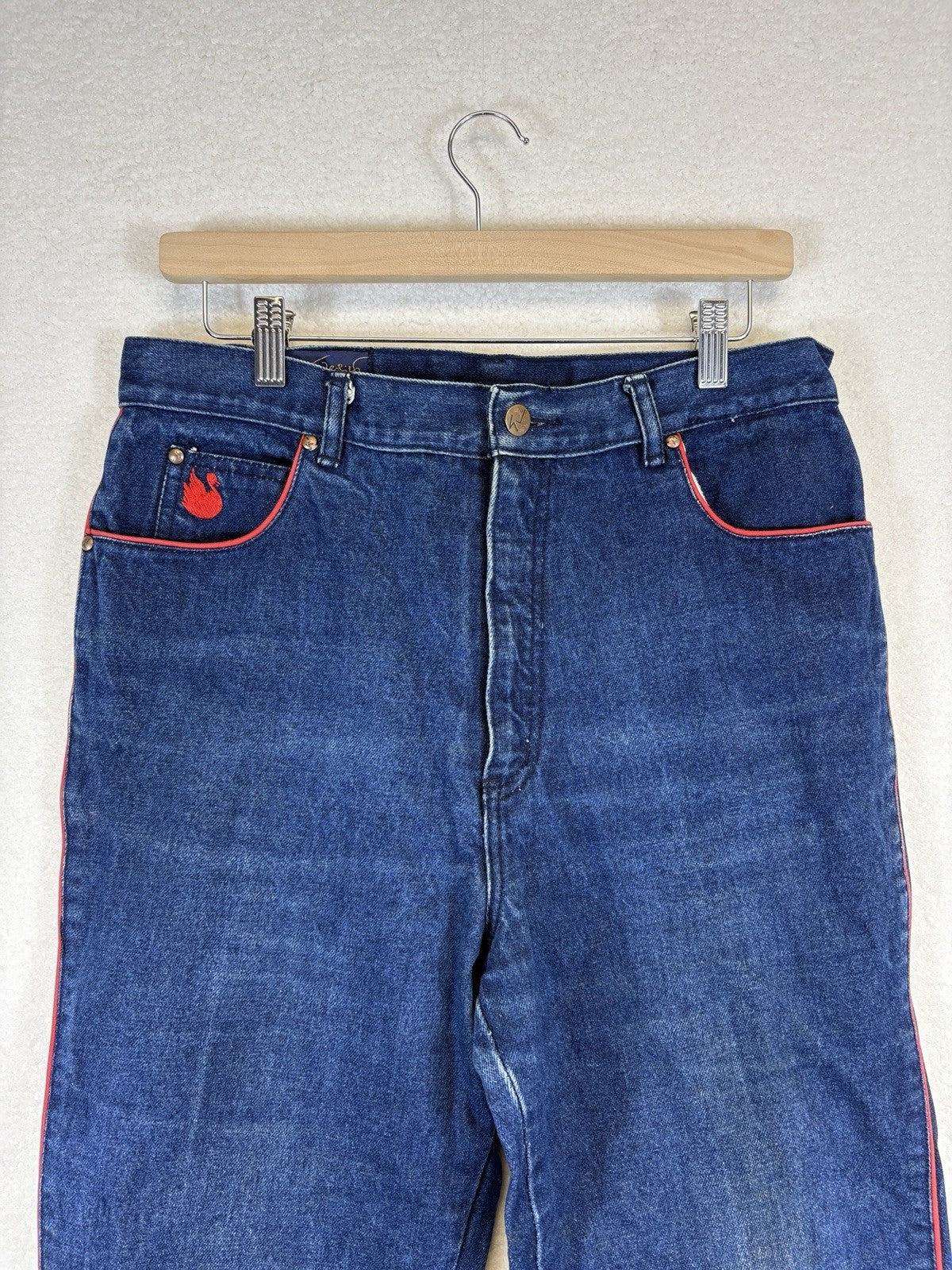 Gloria Vanderbilt Murjani High Rise Tapered Legs Indigo Jeans Womens Size 16