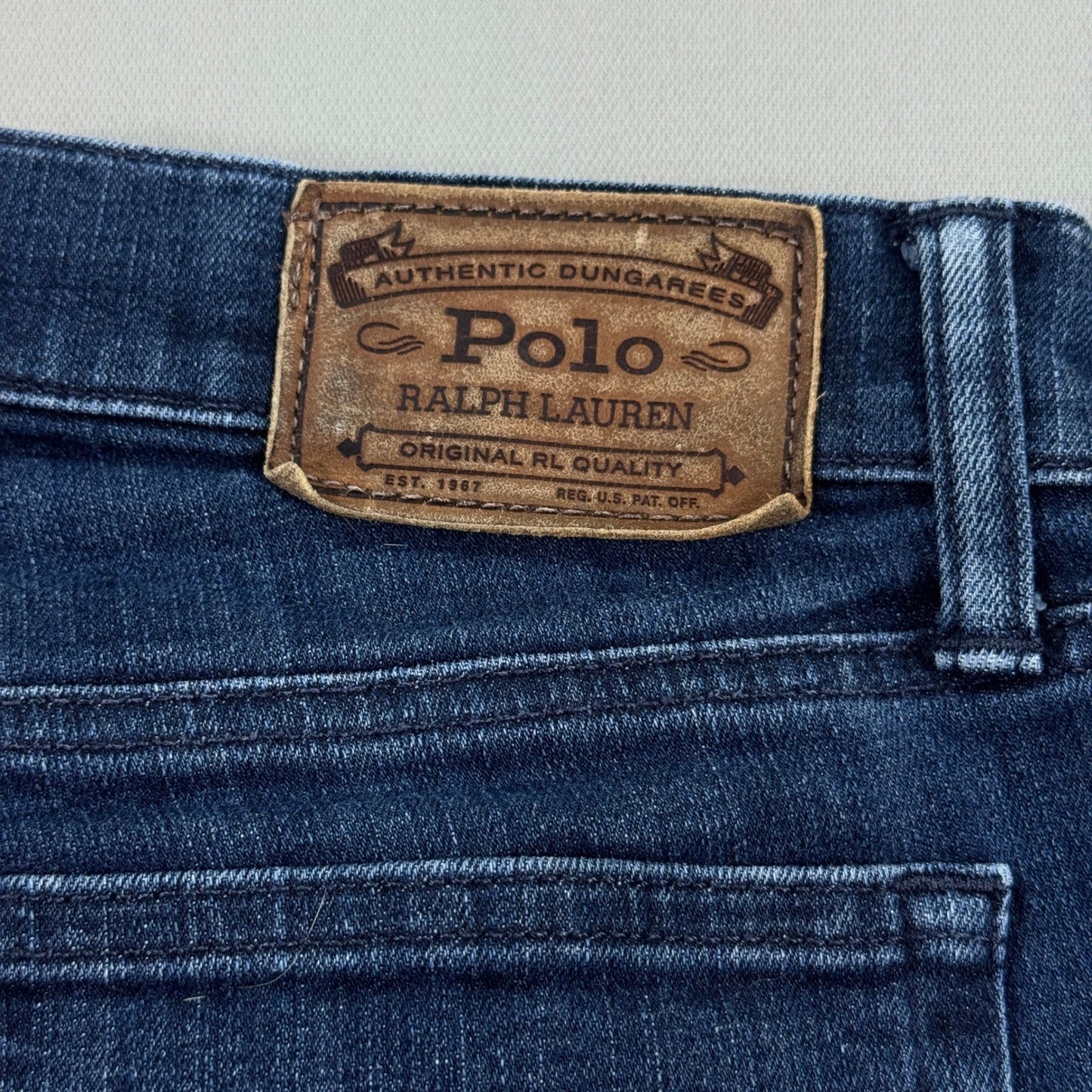 Polo Ralph Lauren Tompkins Skinny Jeans Womens Size 29 Blue Denim Dark Wash