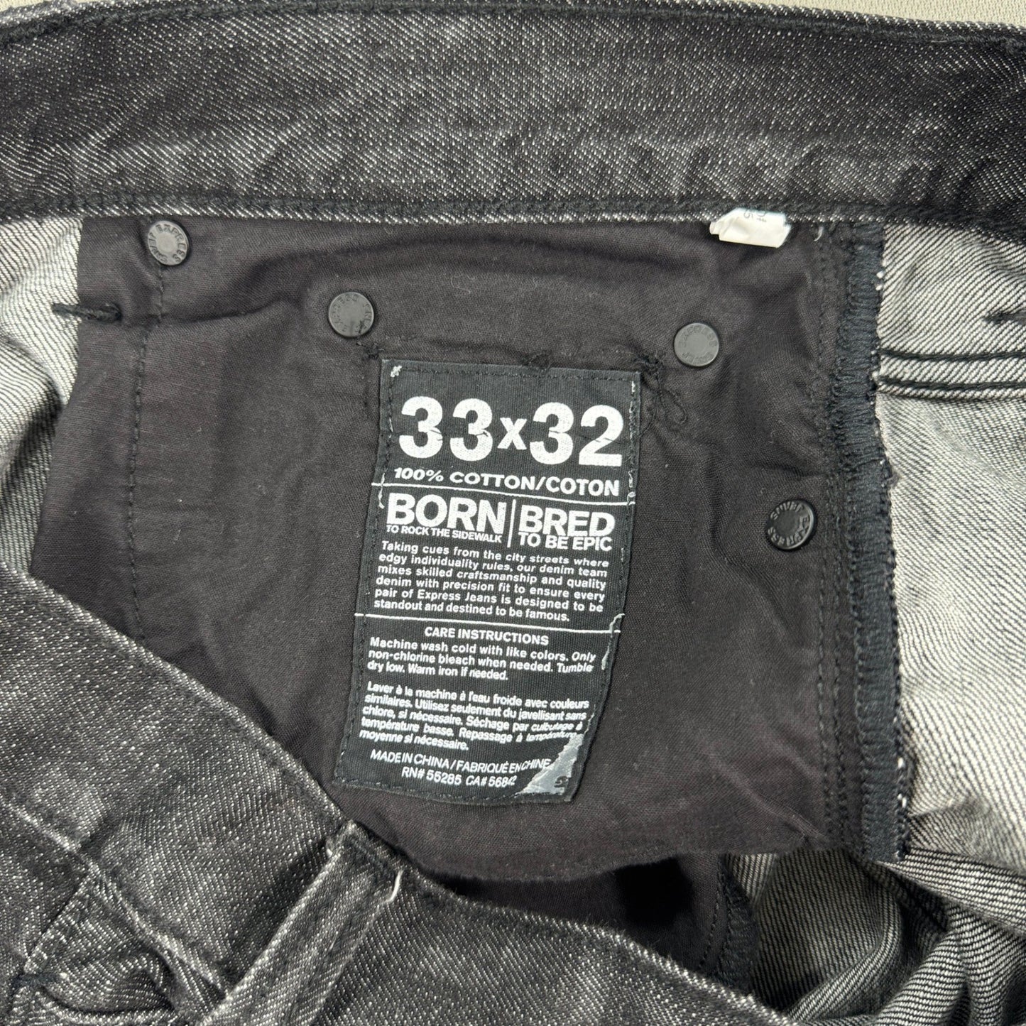 Y2K Guess Express Jeans mens 33x32 Guess Lightweight Stretch Baggy