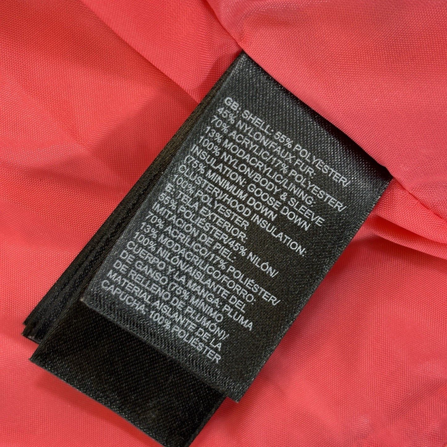 The North Face Womens Small Gray Down Puffer Jacket Hooded Zip-Up Insulated Coat