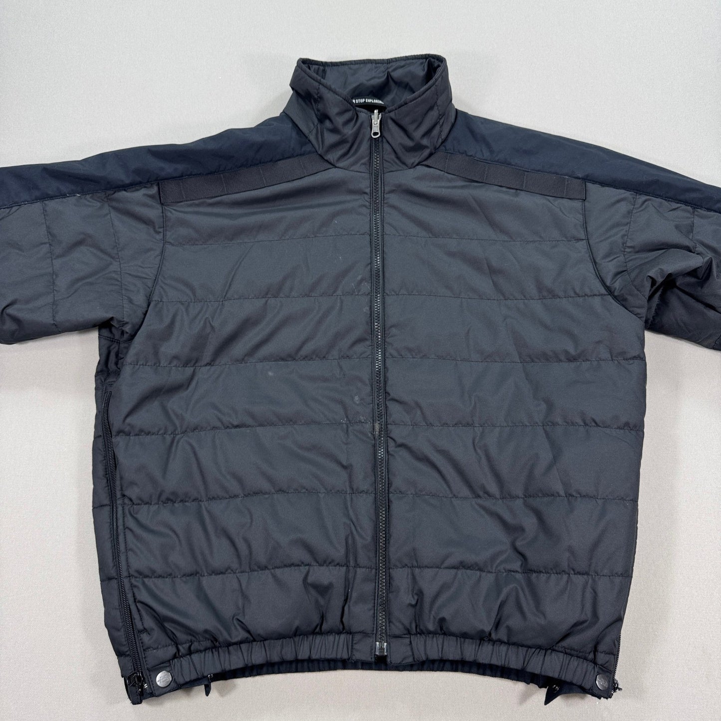 The North Face Ski Jacket Double Layer Coat mens Large Black Side Ventilation