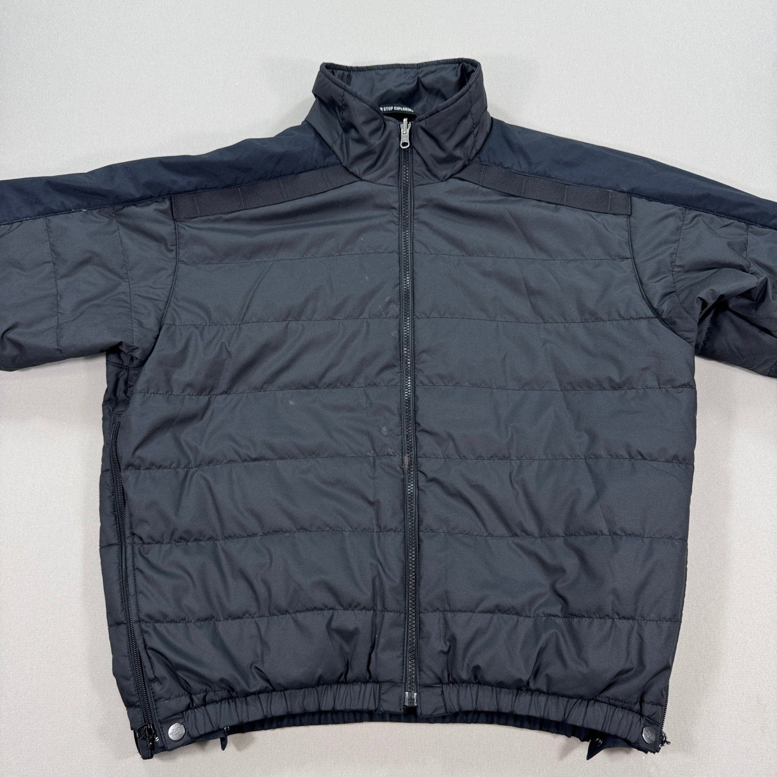 The North Face Ski Jacket Double Layer Coat mens Large Black Side Ventilation