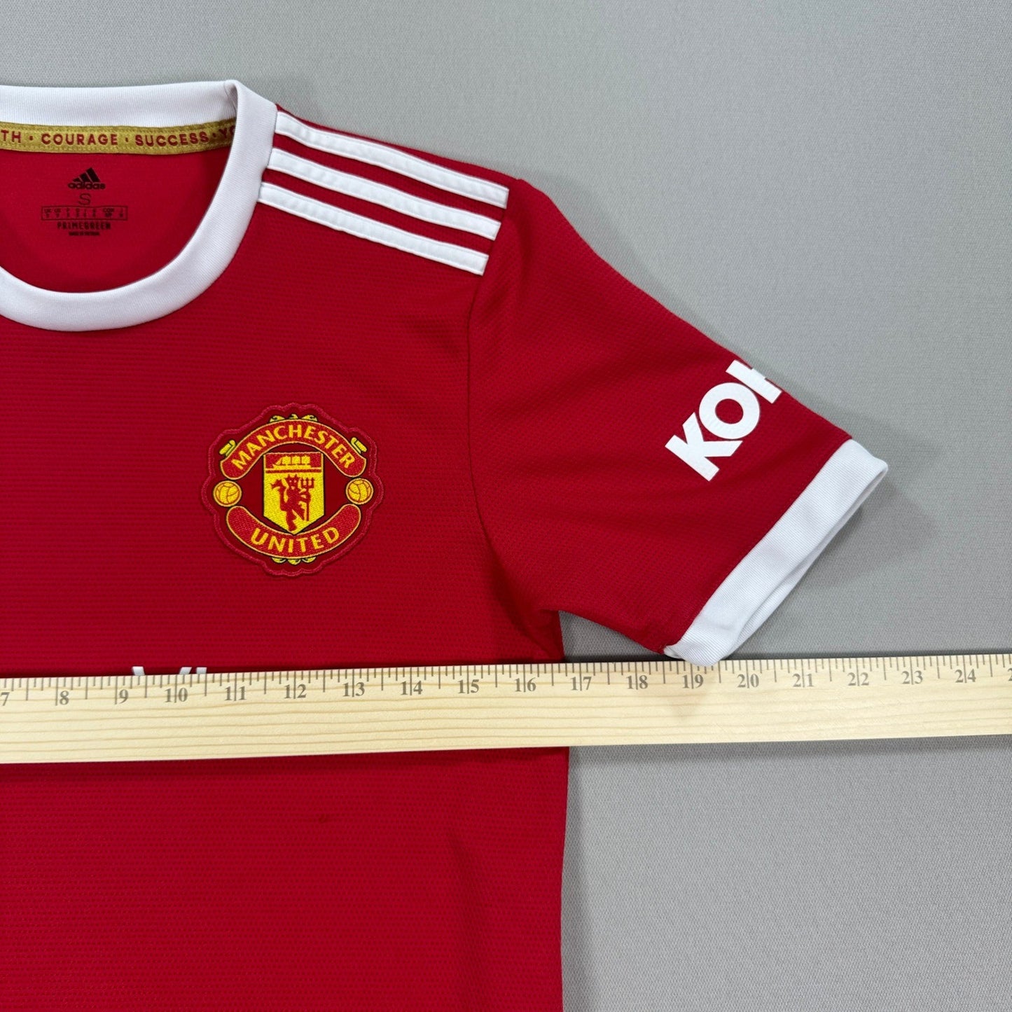 Adidas Manchester United Home Jersey Primegreen Mens Small Red Shirt