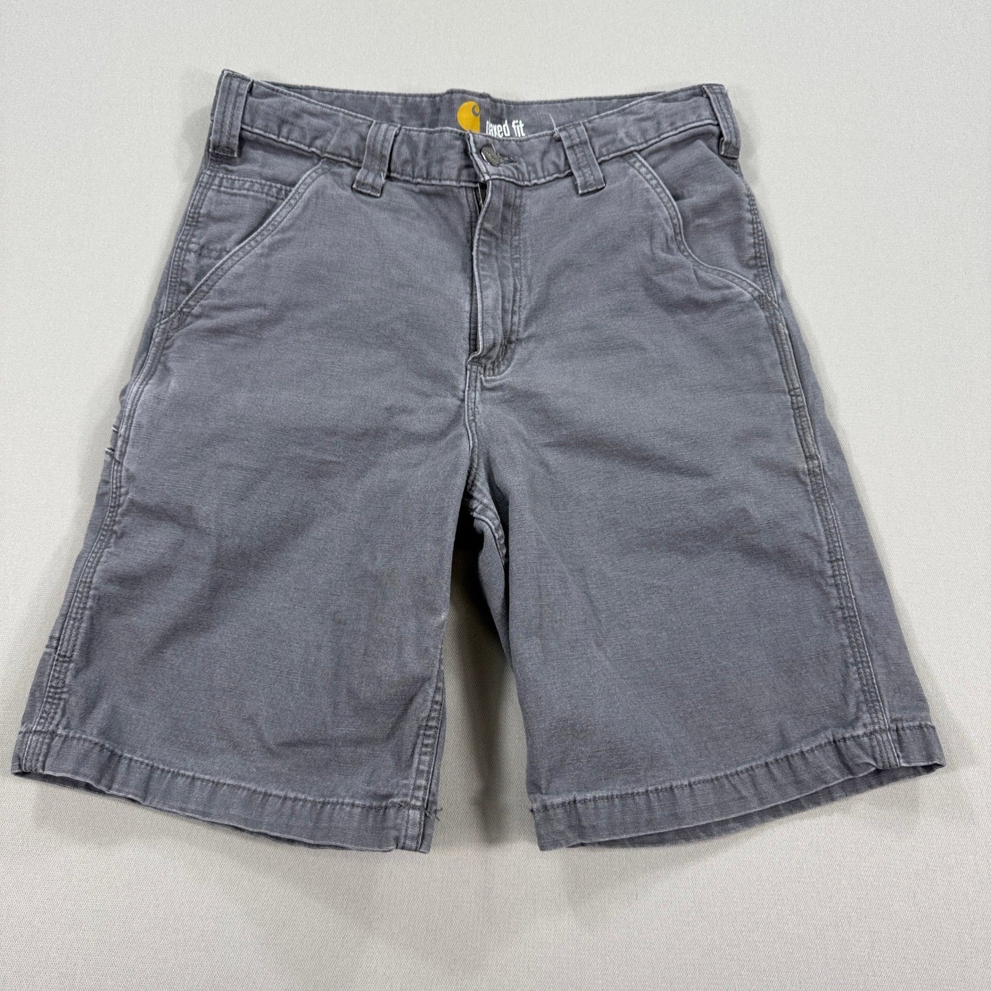 Carhartt Carpenter Shorts Relaxed Fit mens Size 30 Gray Canvas Workwear Casual