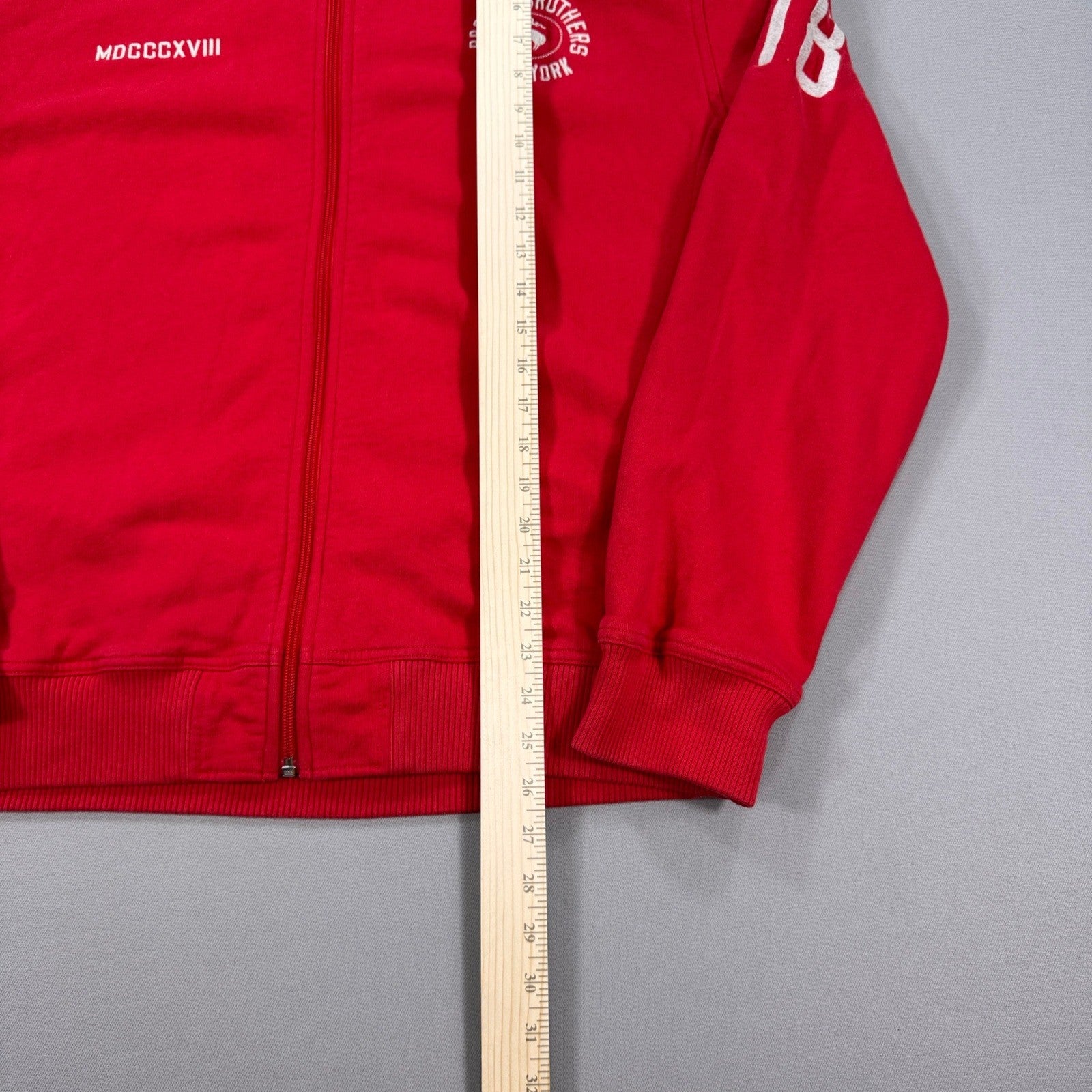 Brooks Brothers Track Jacket Mens XL Red 1818 New York Cotton Full Zip