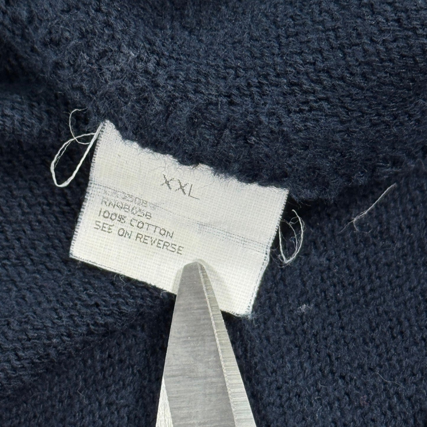 Paul & Shark Yachting Royal Club Full Zip Sweater mens 2XL Blue Made In Italy