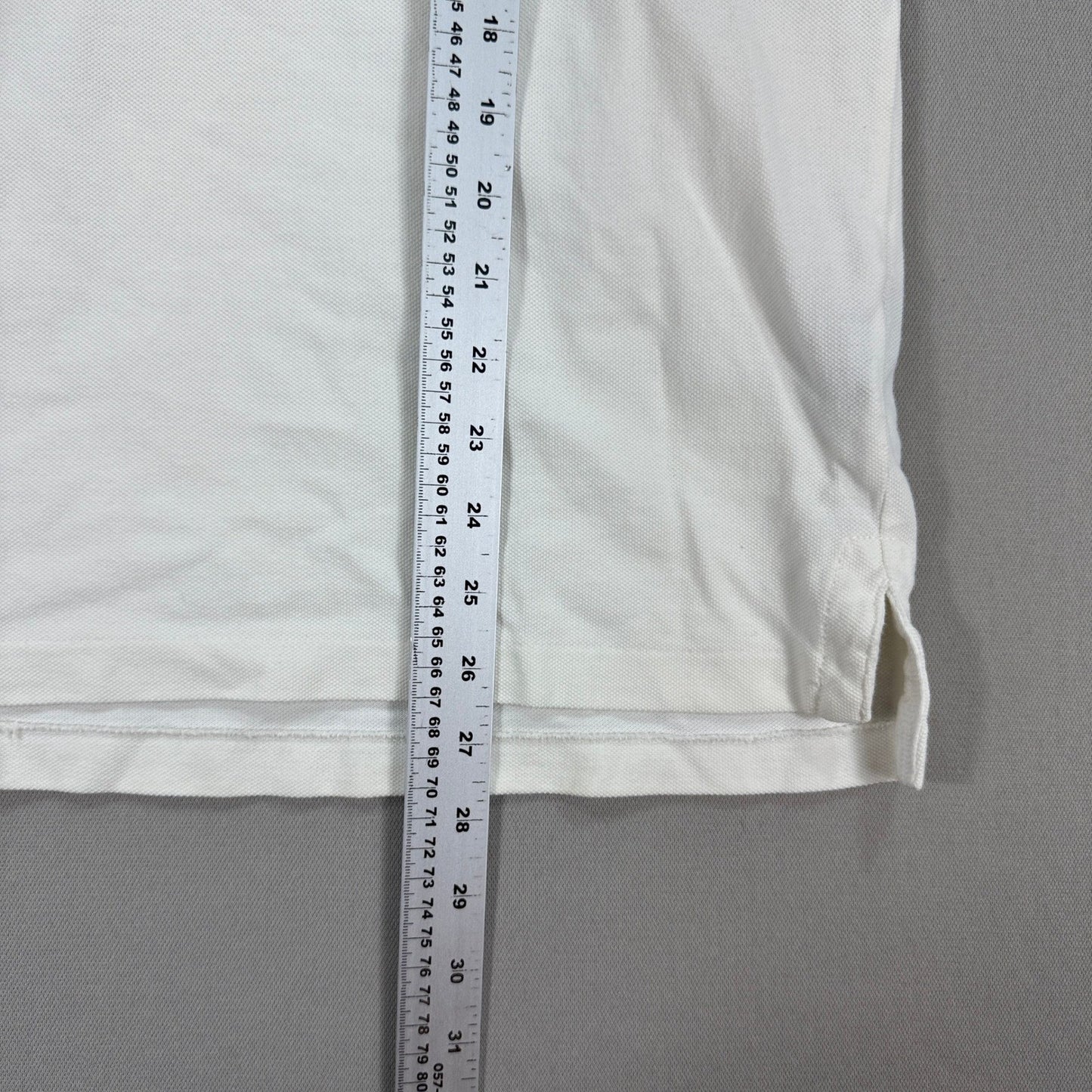 Vintage Ralph Lauren Rugby Skull & Bones Polo Shirt Mens Large White Embroidered